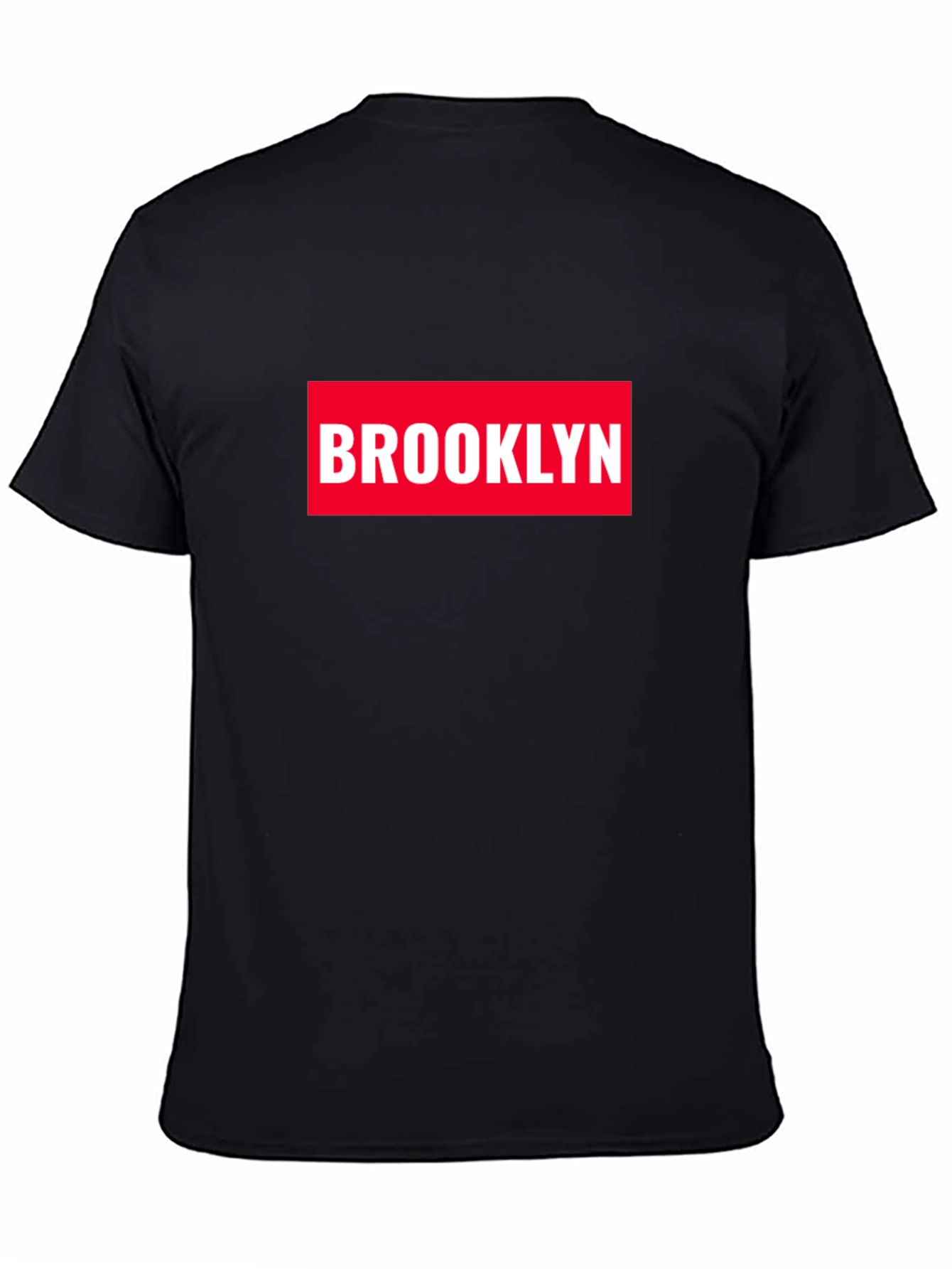 Black Brooklyn Graphic Print Men's Black T-Shirt view 4