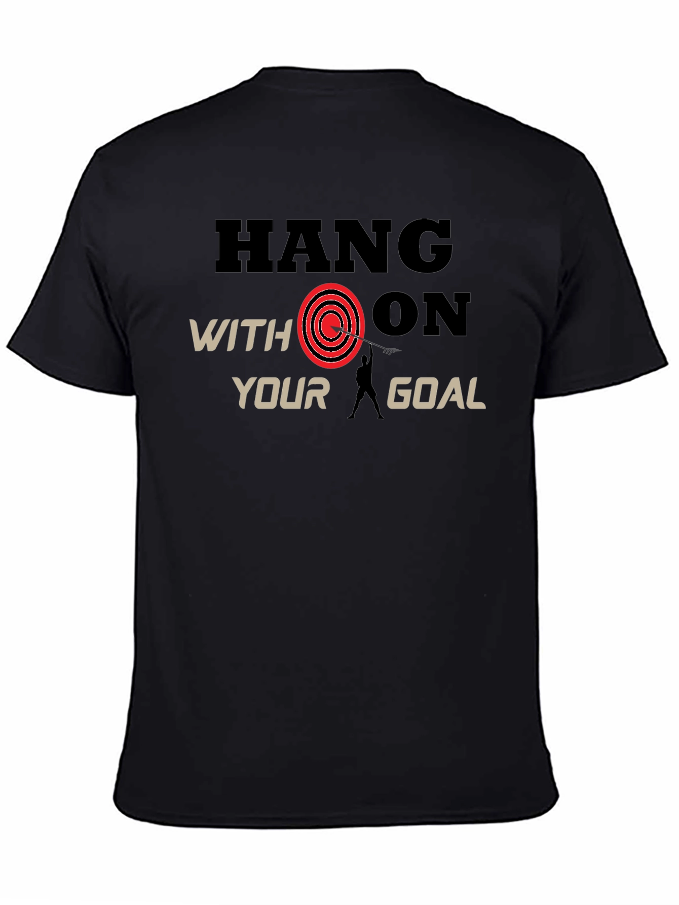 Black Hang On Goal Black T-Shirt view 4