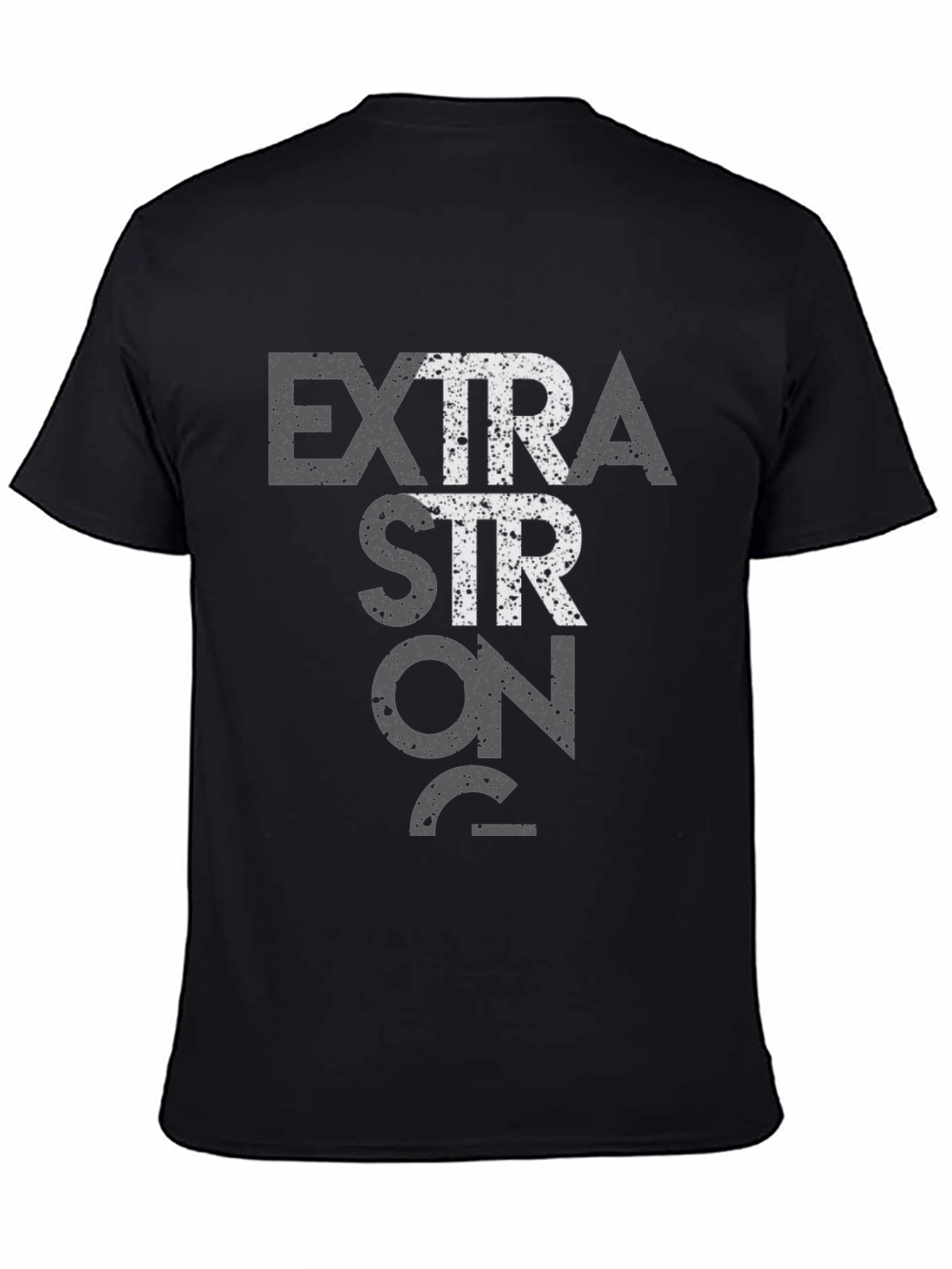 Black Extra Strong 75% Black Graphic Tee view 4