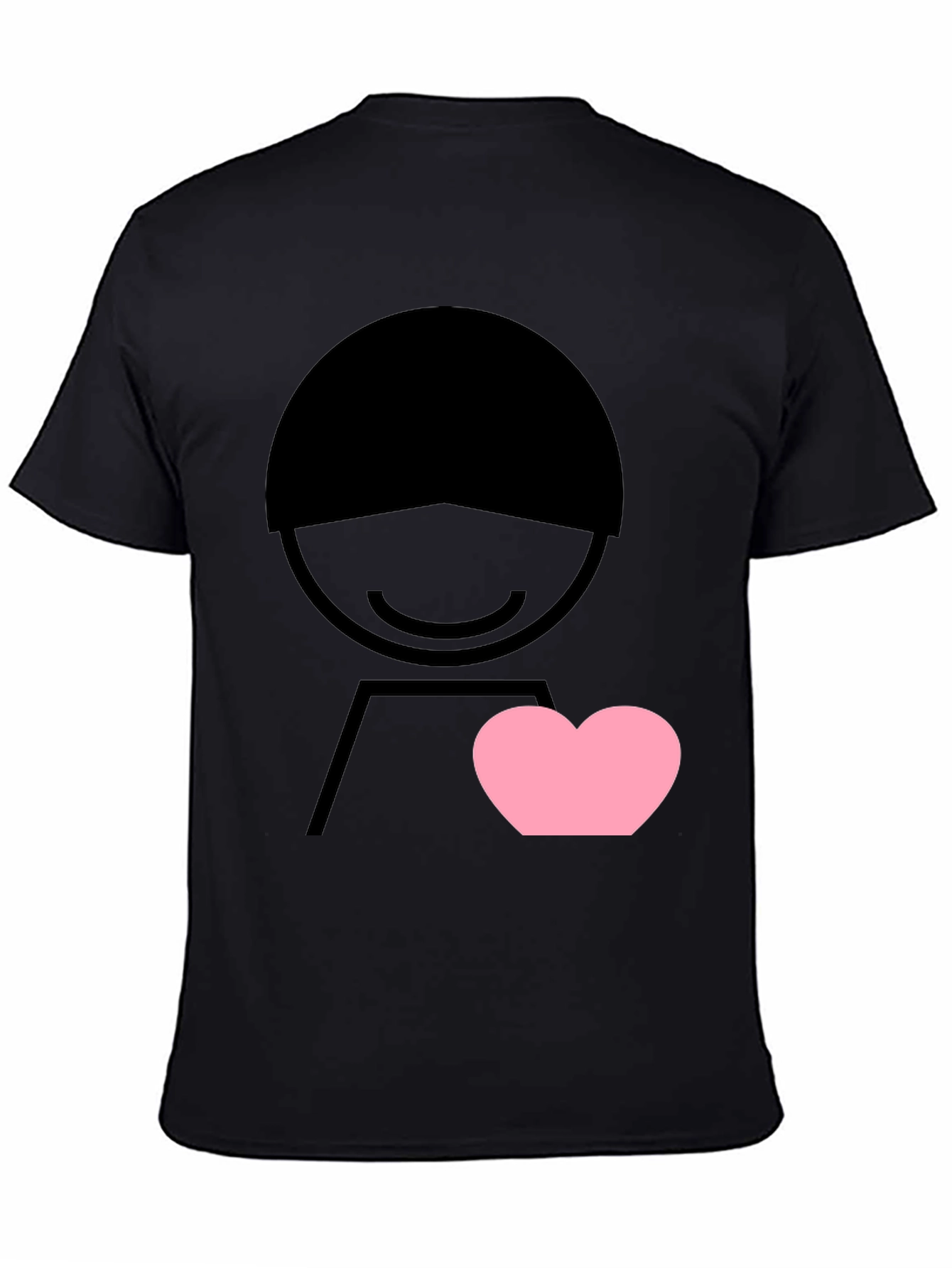 Black Heart Graphic Tee - Men's Black Short Sleeve view 4