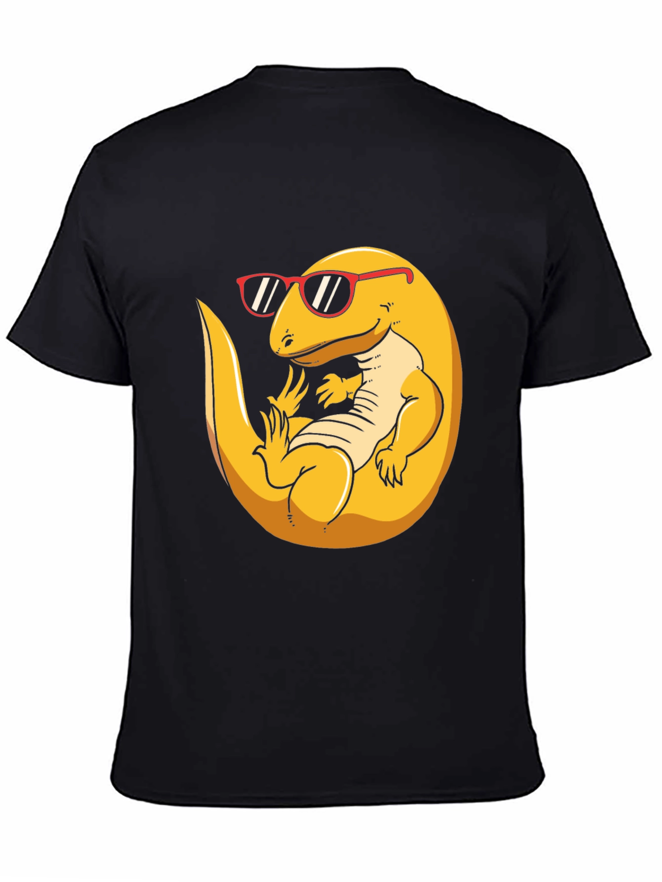 Black Cool Lizard T-Shirt - Black view 4