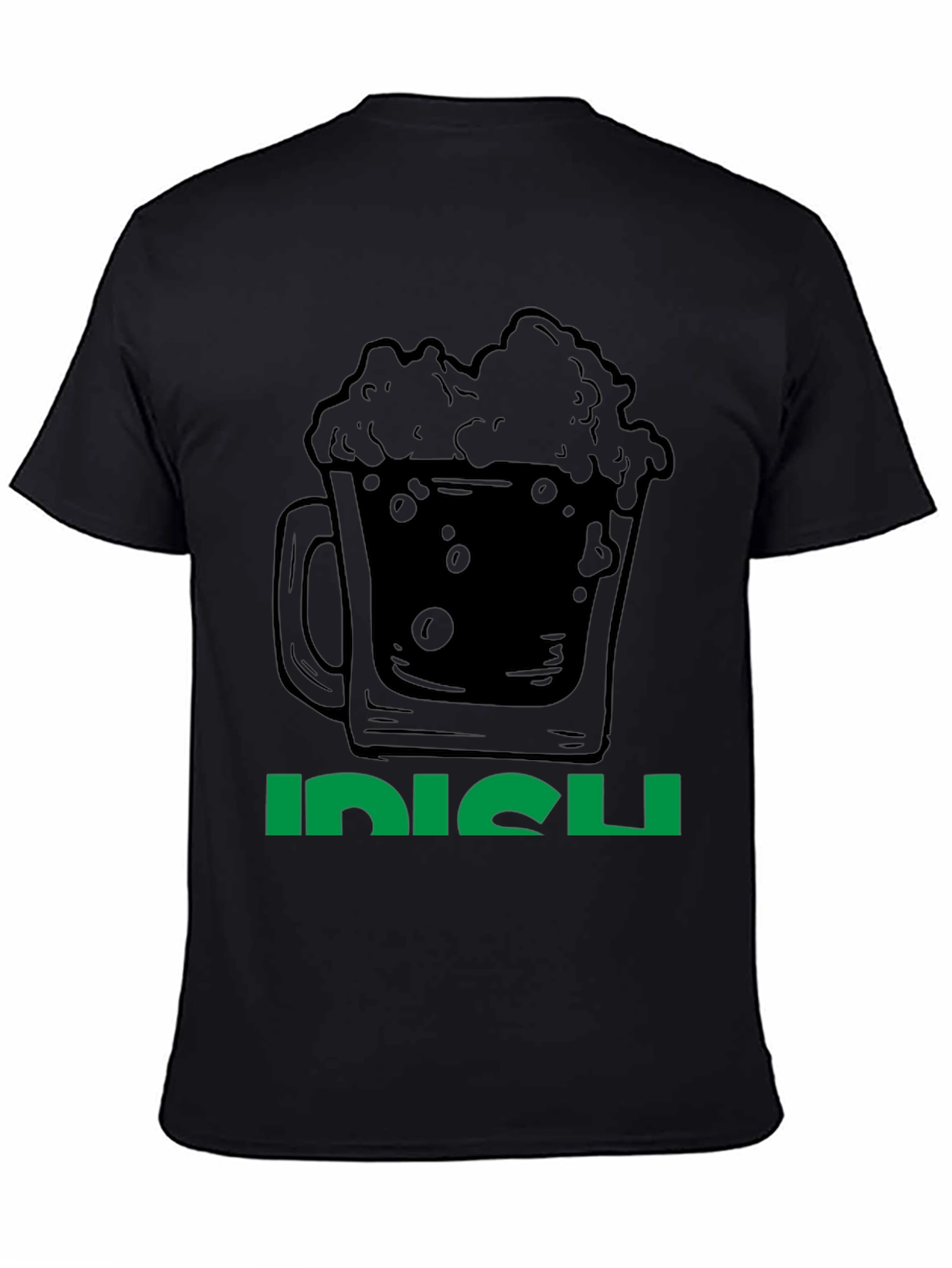 Black Irish Beer Mug Graphic Tee - St. Patrick's Day T-Shirt view 4