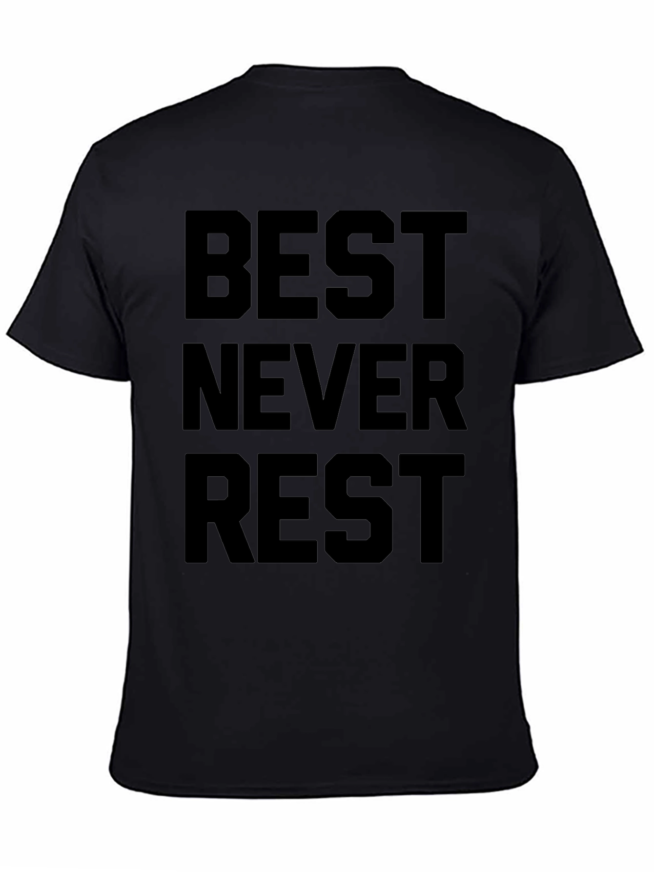 Black Best Never Rest Graphic Tee view 4