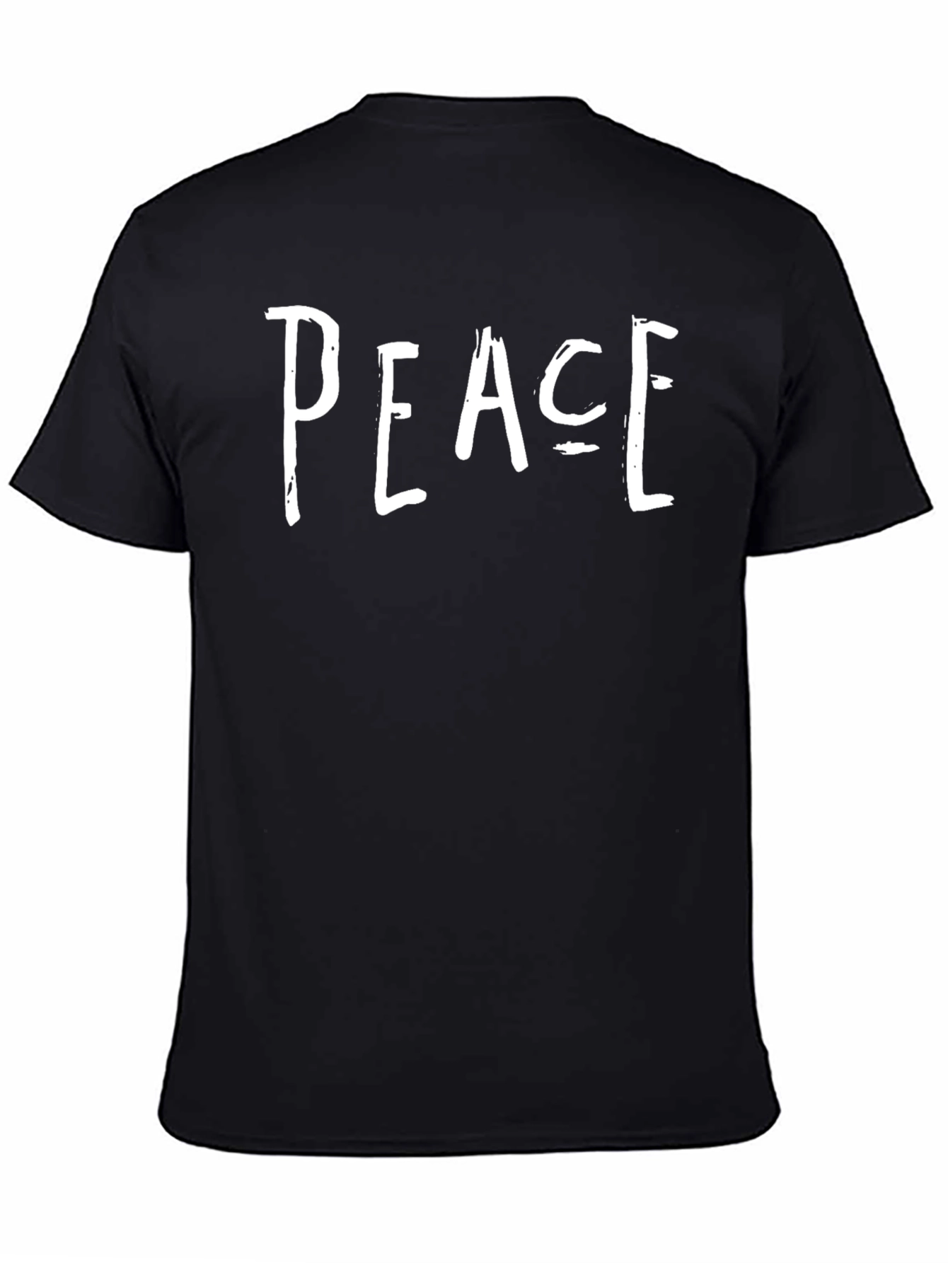 Black Peace Graphic T-Shirt - Casual Comfort view 4