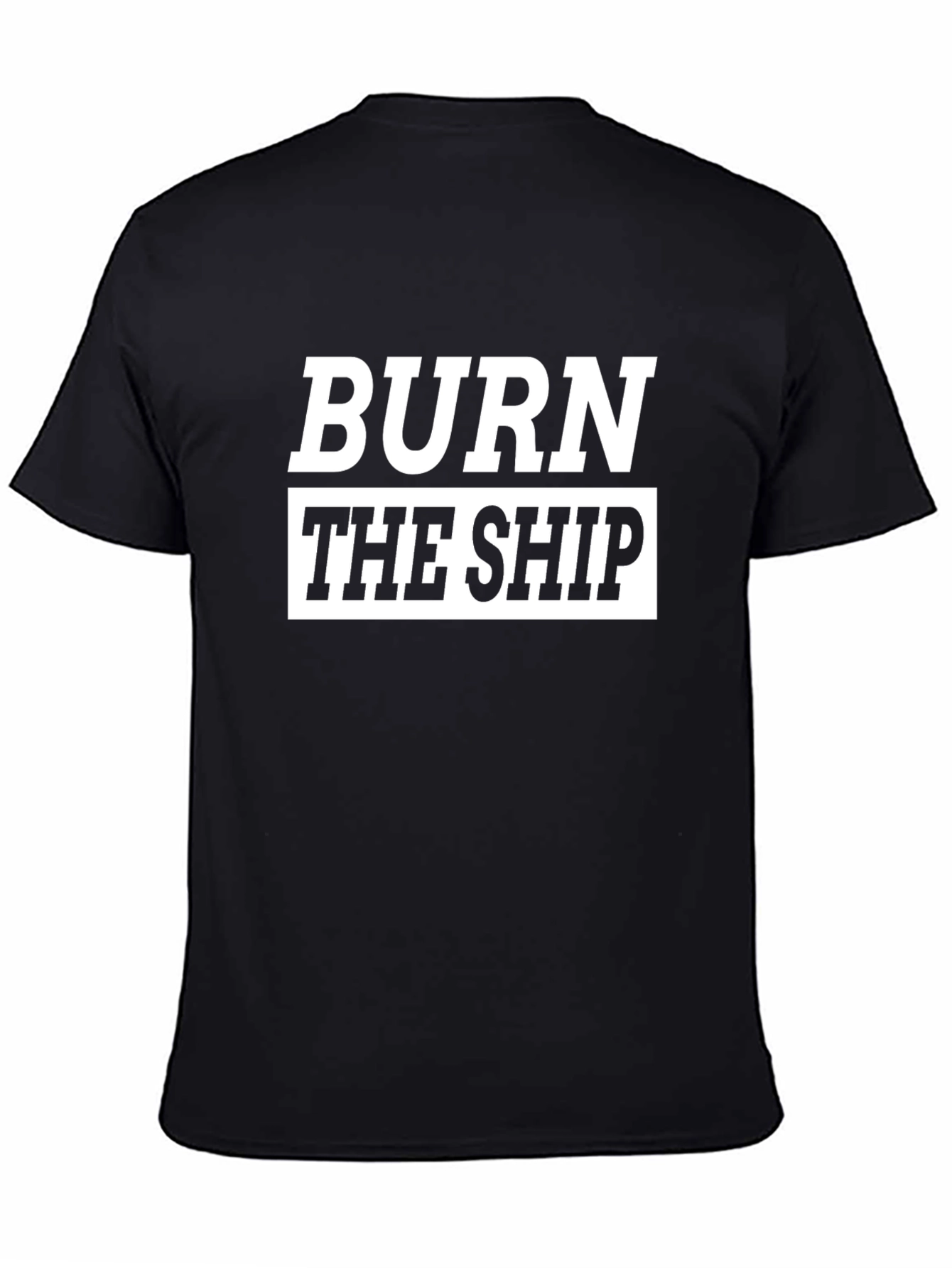 Black Burn The Ship Graphic Tee - Black view 4
