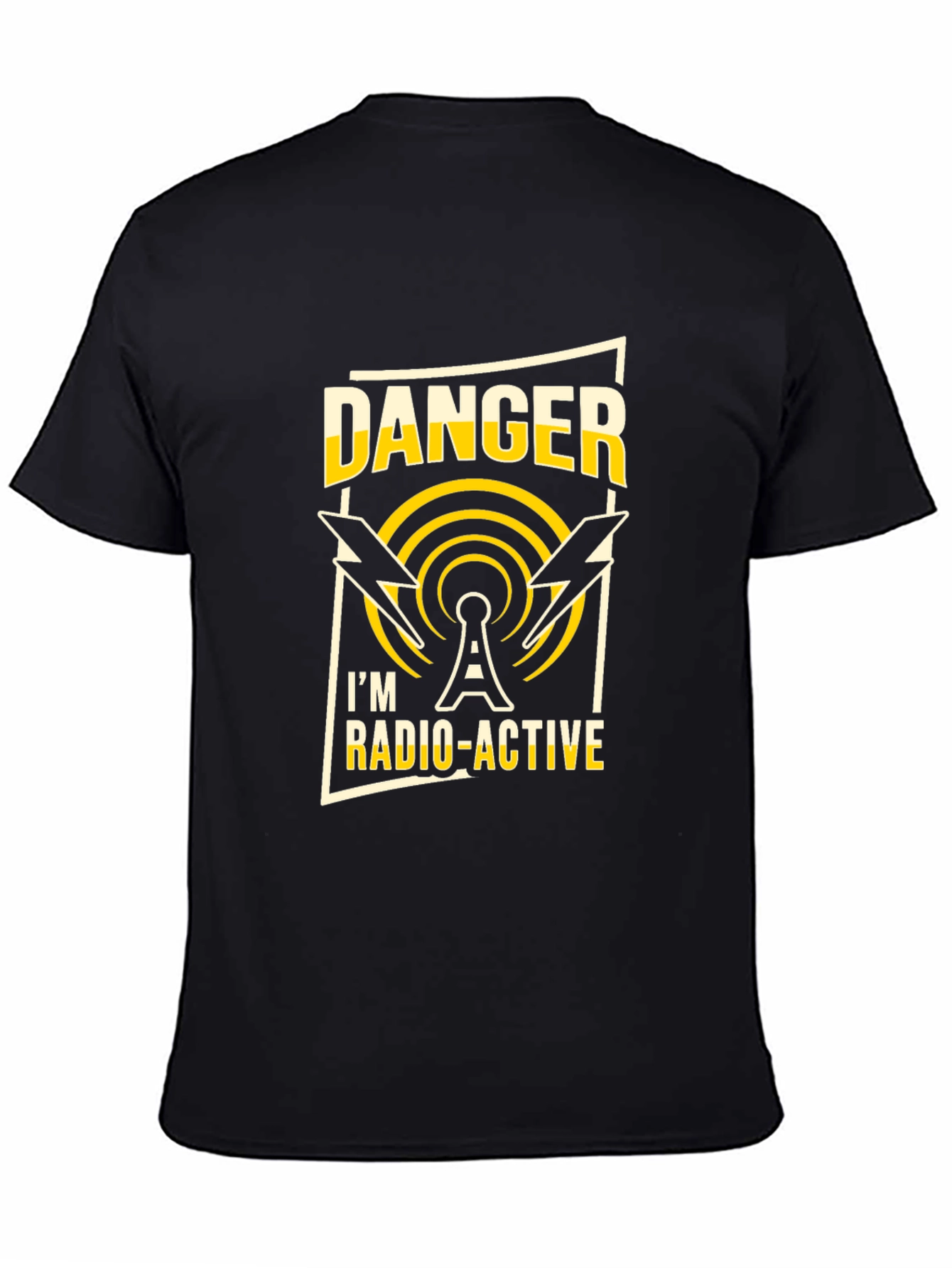 Black Danger I'm Radio-Active T-Shirt view 4