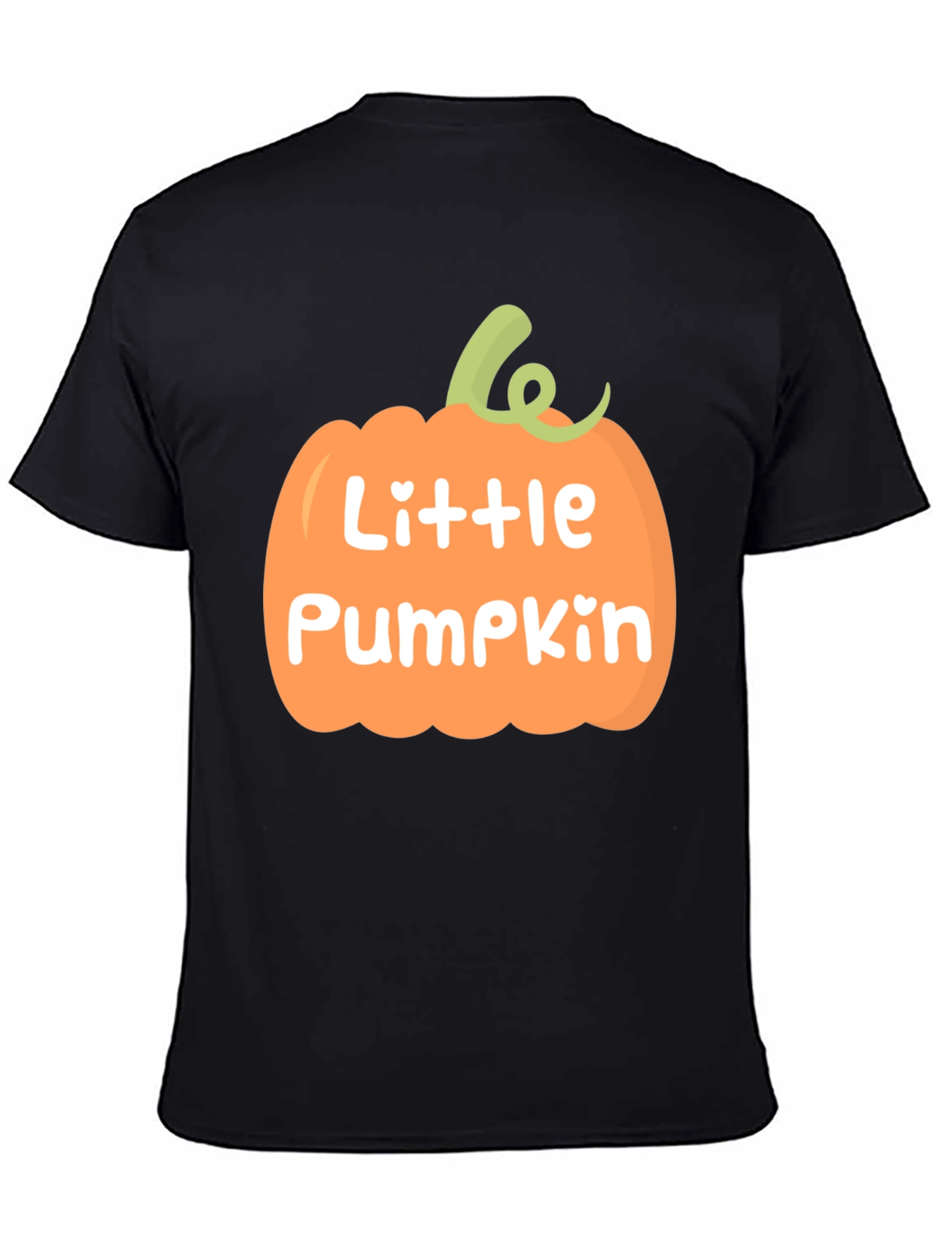 Black Little Pumpkin Black T-Shirt view 4