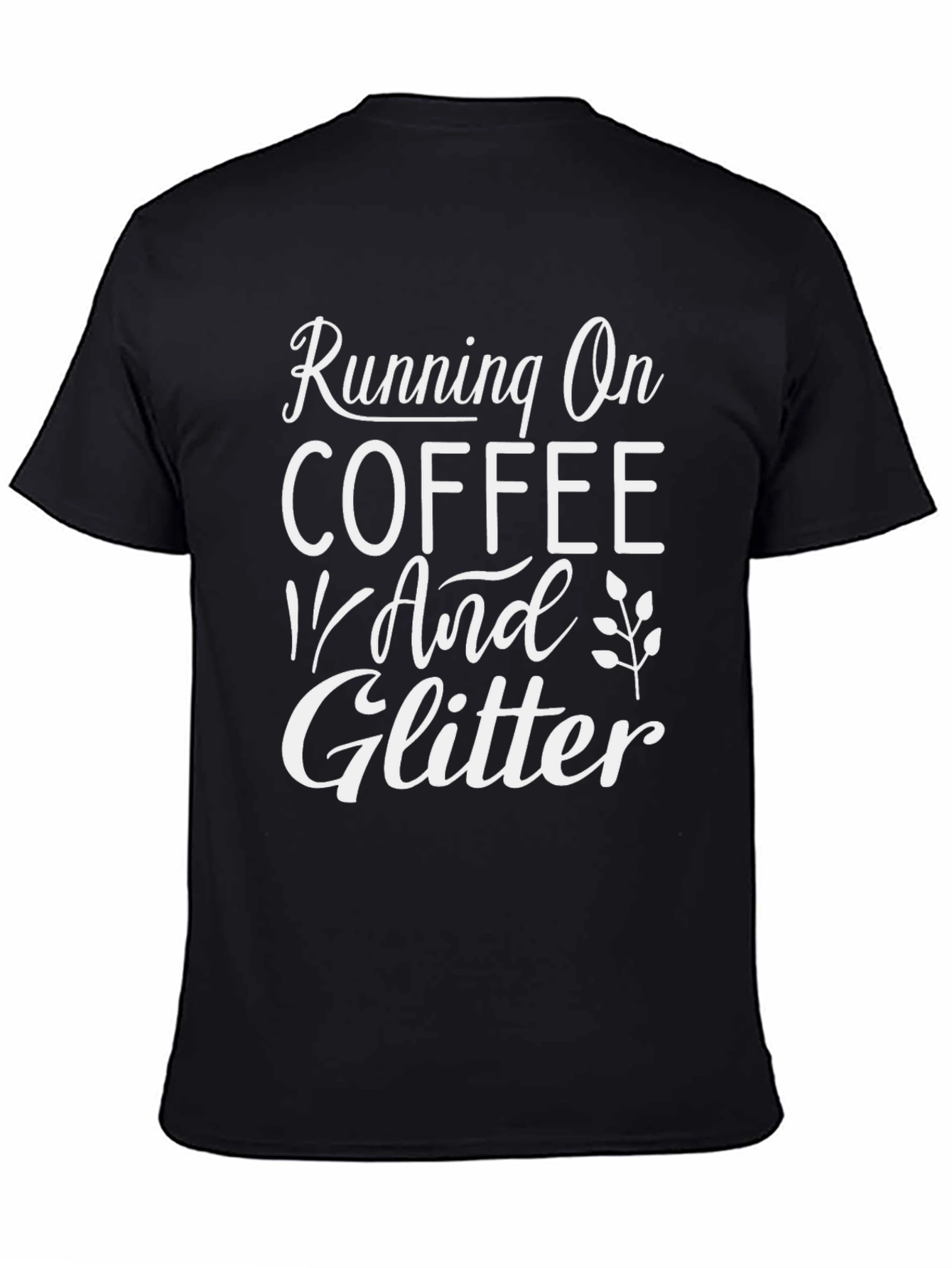 Black Coffee & Glitter Black Graphic Tee view 4
