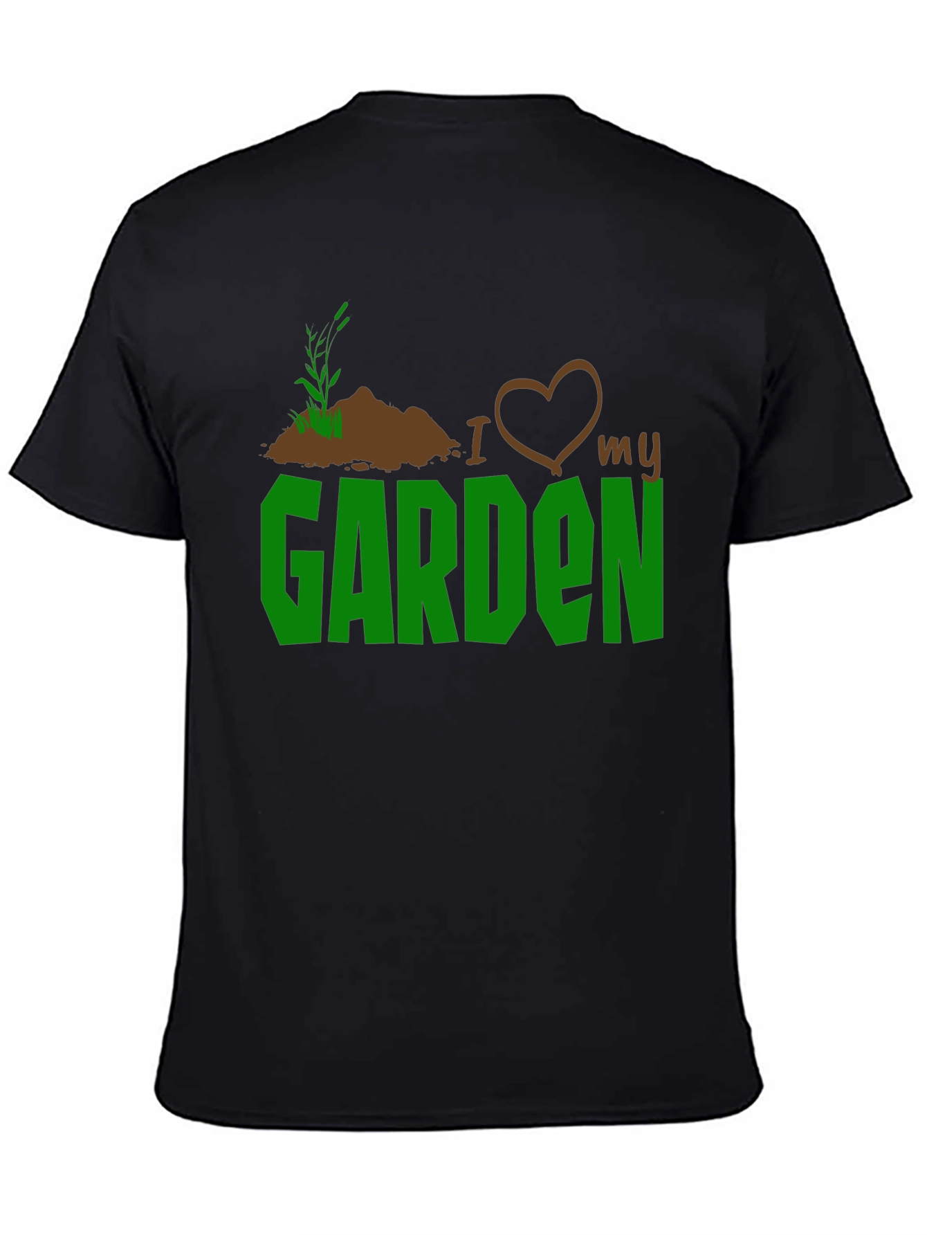 Black I Love My Garden T-Shirt - Gardening Gift view 4