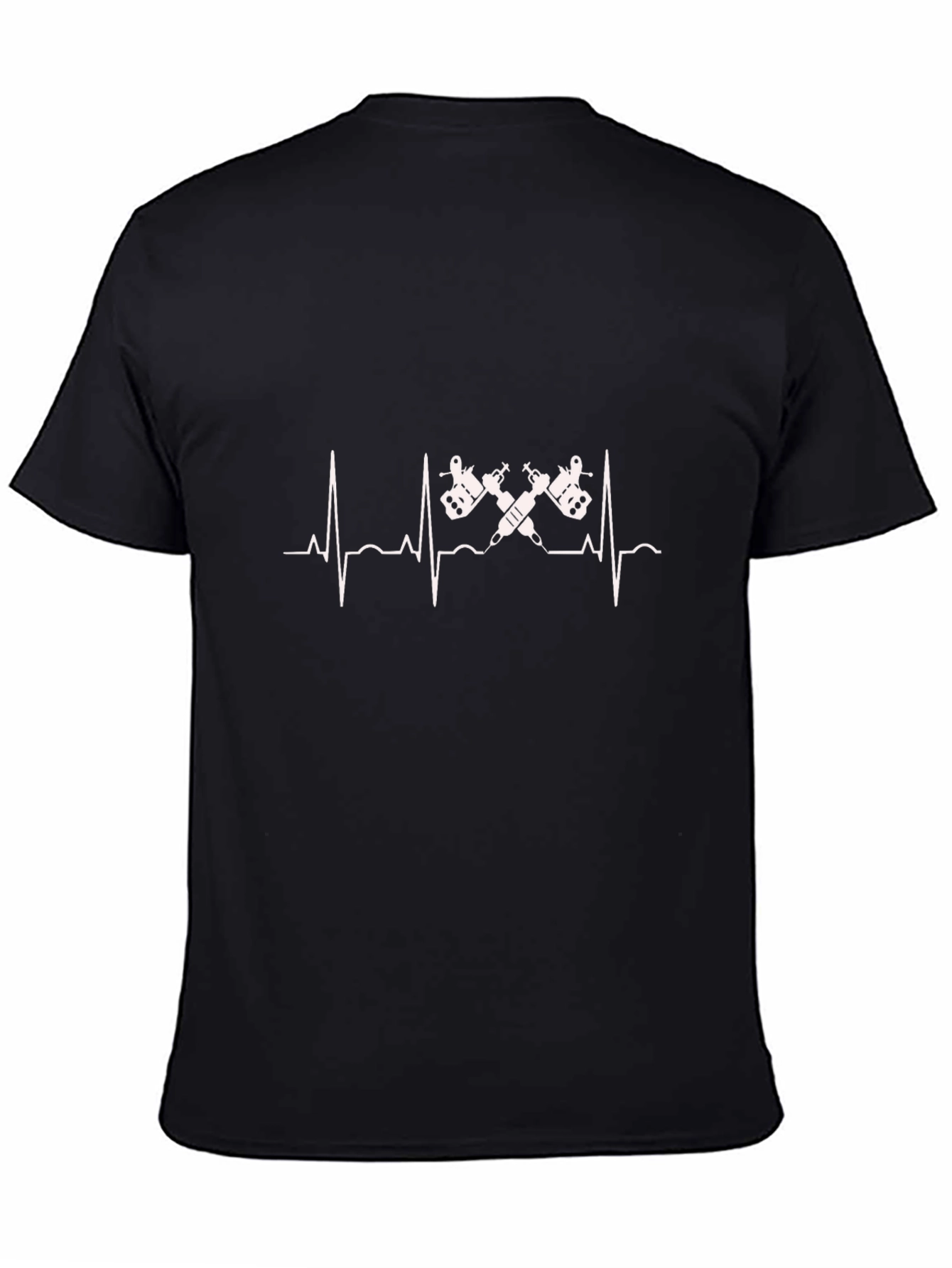 Black Tattoo Heartbeat Black T-Shirt view 4