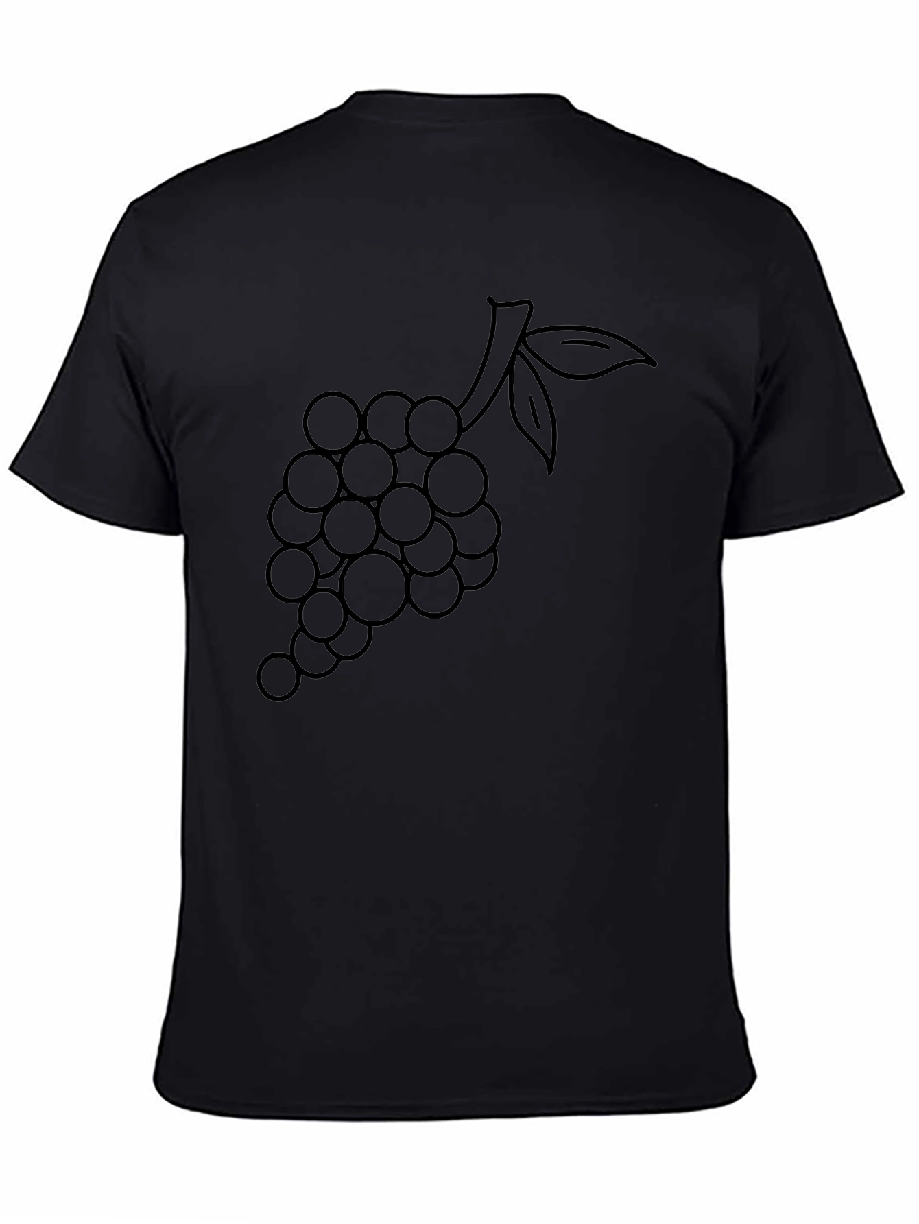 Black Grapes Graphic T-Shirt - Stylish & Comfy view 4