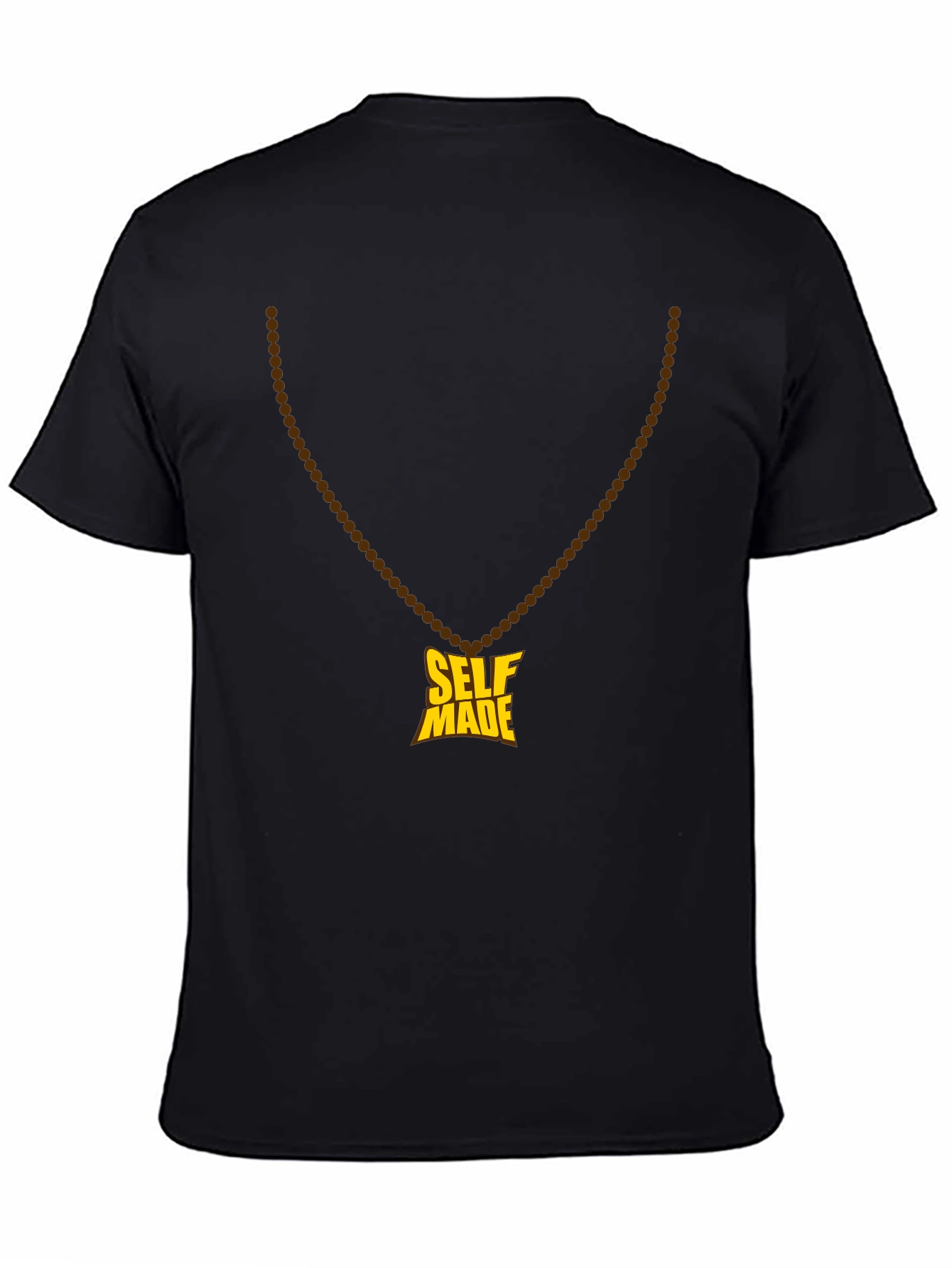 Black Self Made Graphic Tee - Men's Black T-Shirt view 4