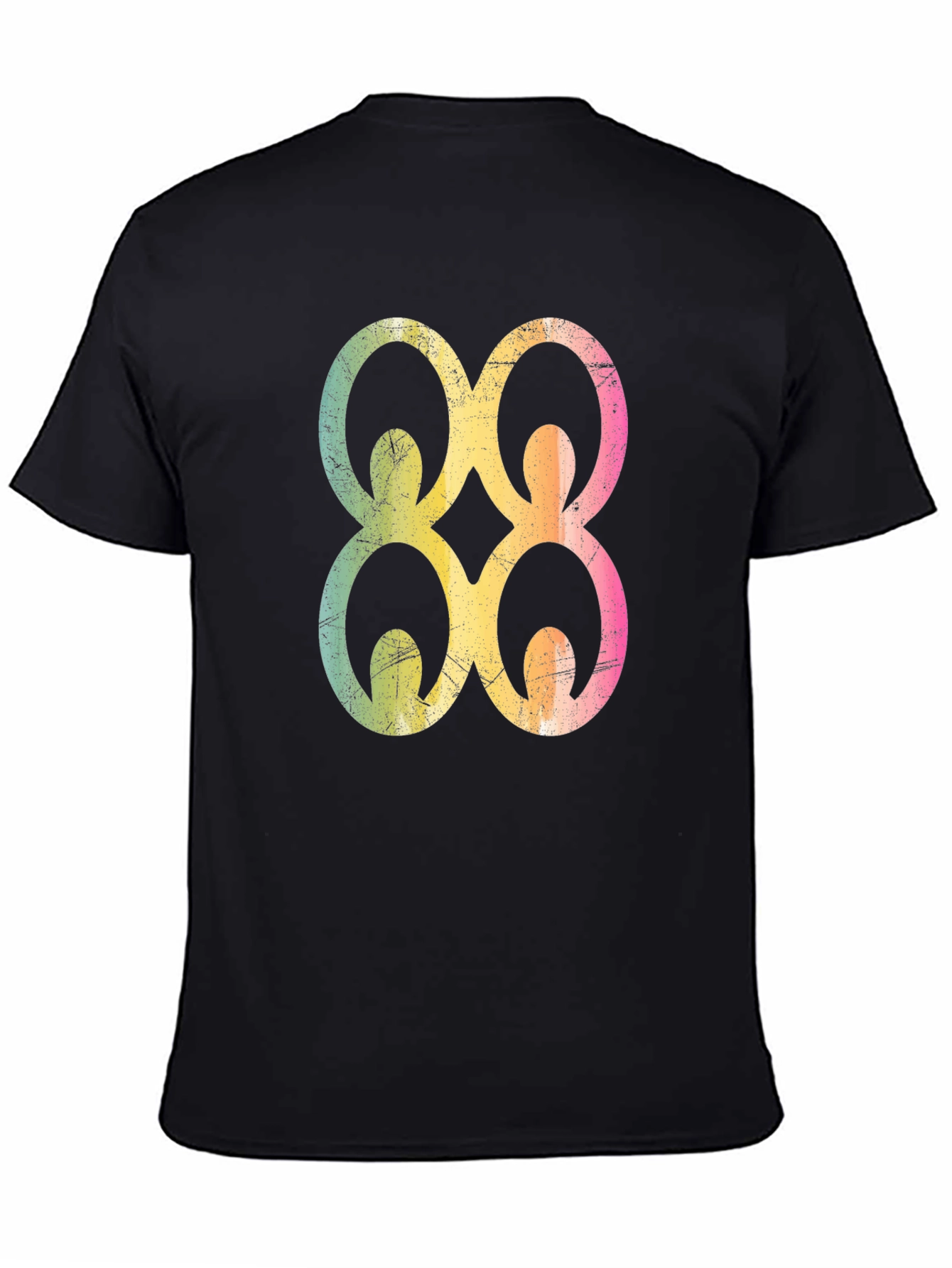 Black Adinkra Symbol Graphic Tee - Black view 4