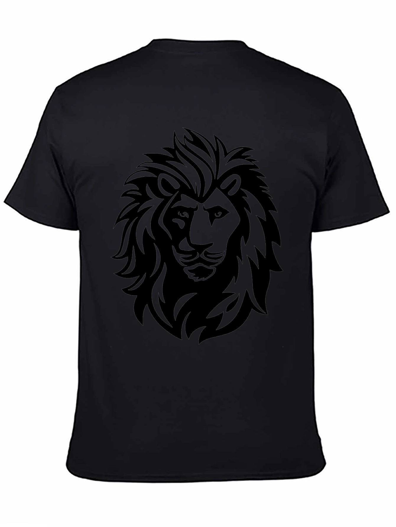 Black Lion Graphic Black T-Shirt - Bold Style view 4