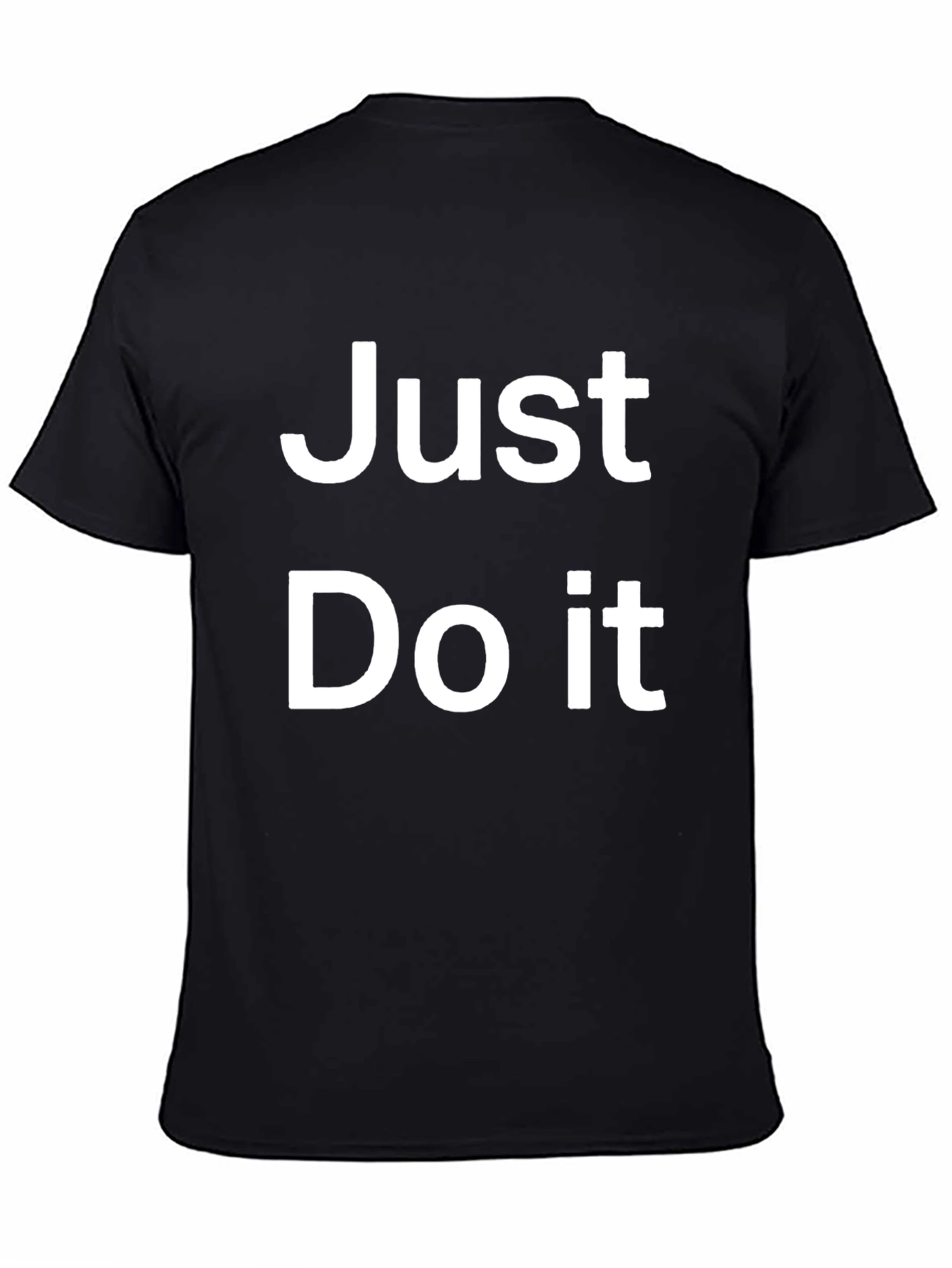 Black Just Do It Black Graphic Tee view 4