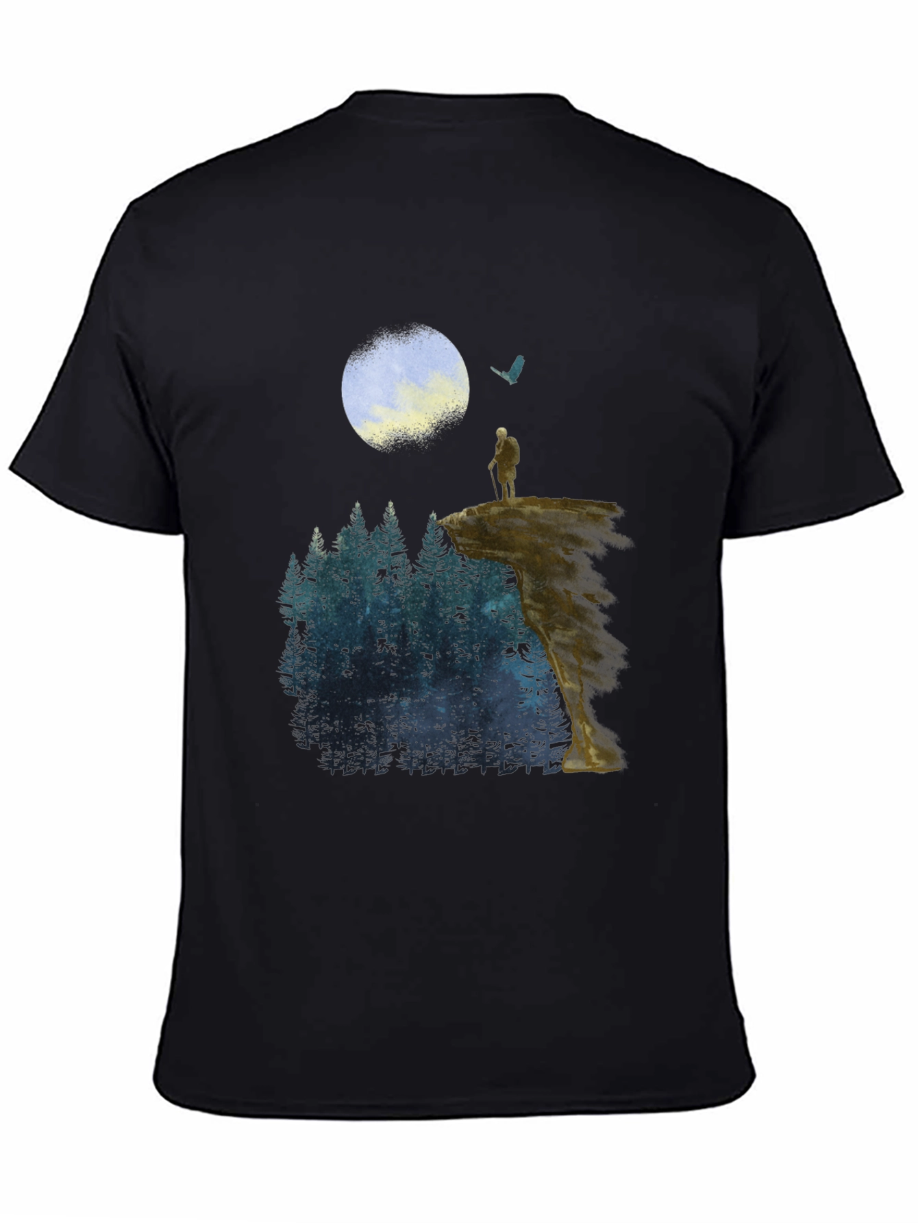 Black Wanderer Graphic T-Shirt view 4