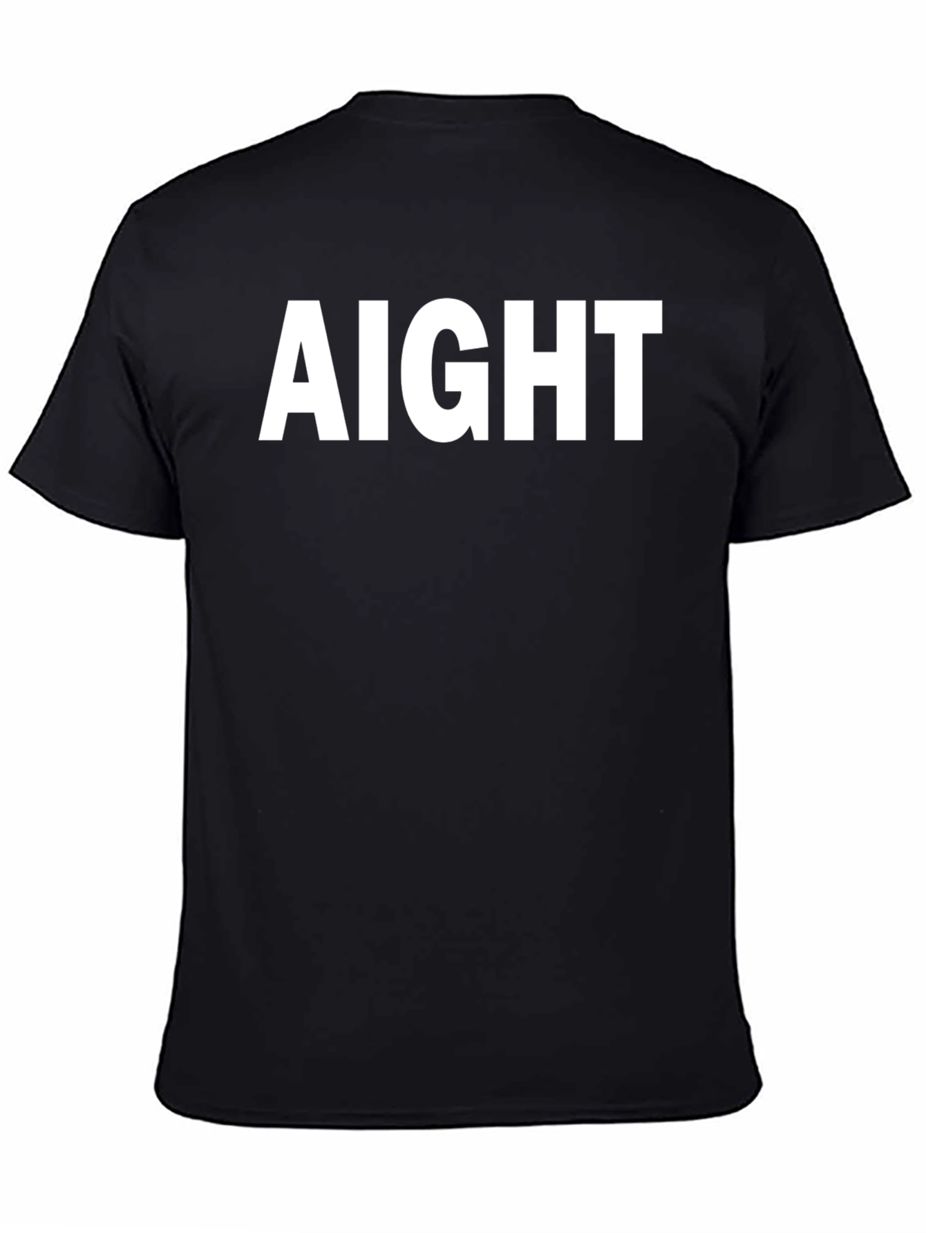 Black AIGHT Black Graphic Tee - Casual Style view 4