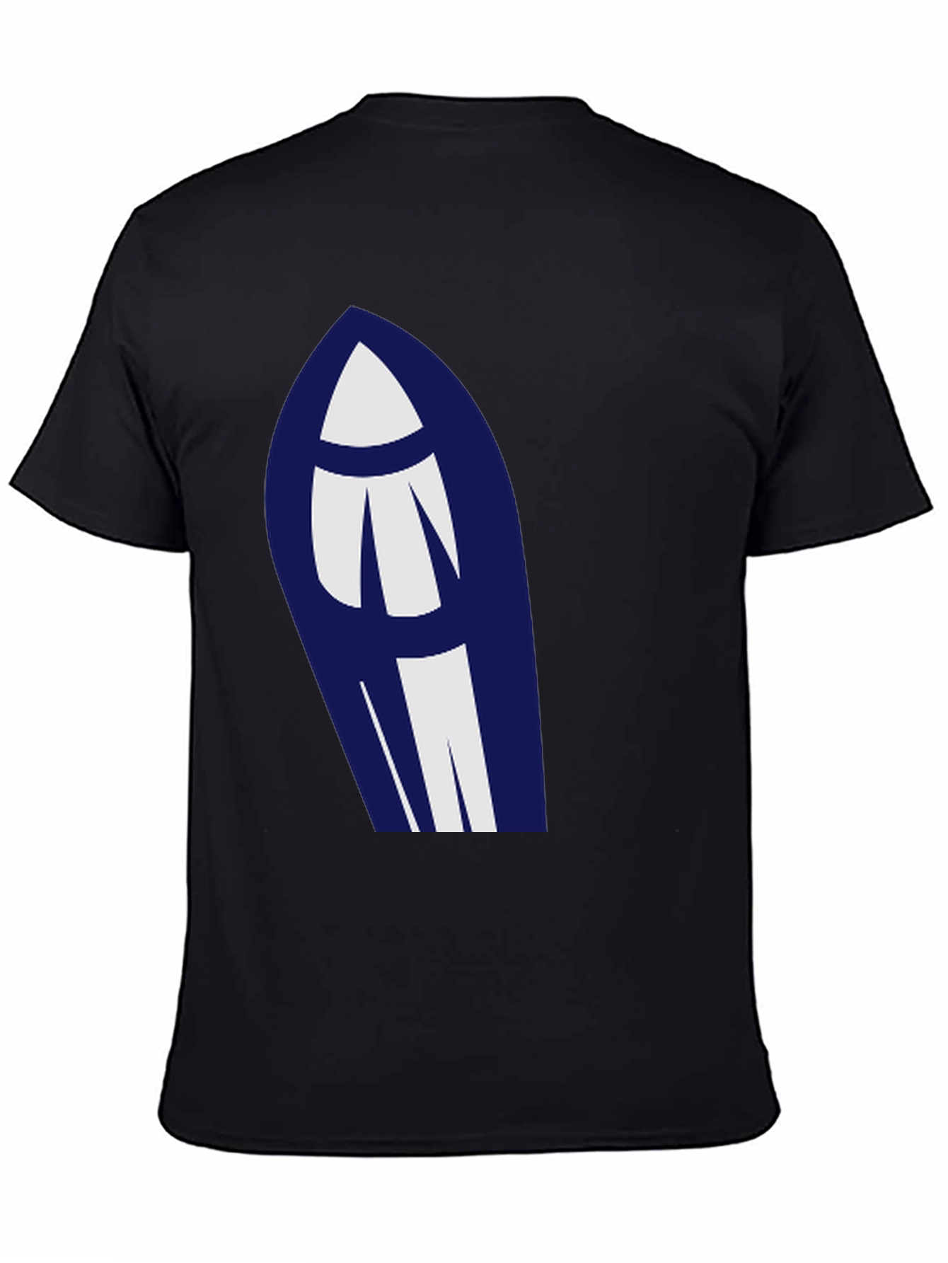 Black Modern Graphic Tee - Abstract Design view 4