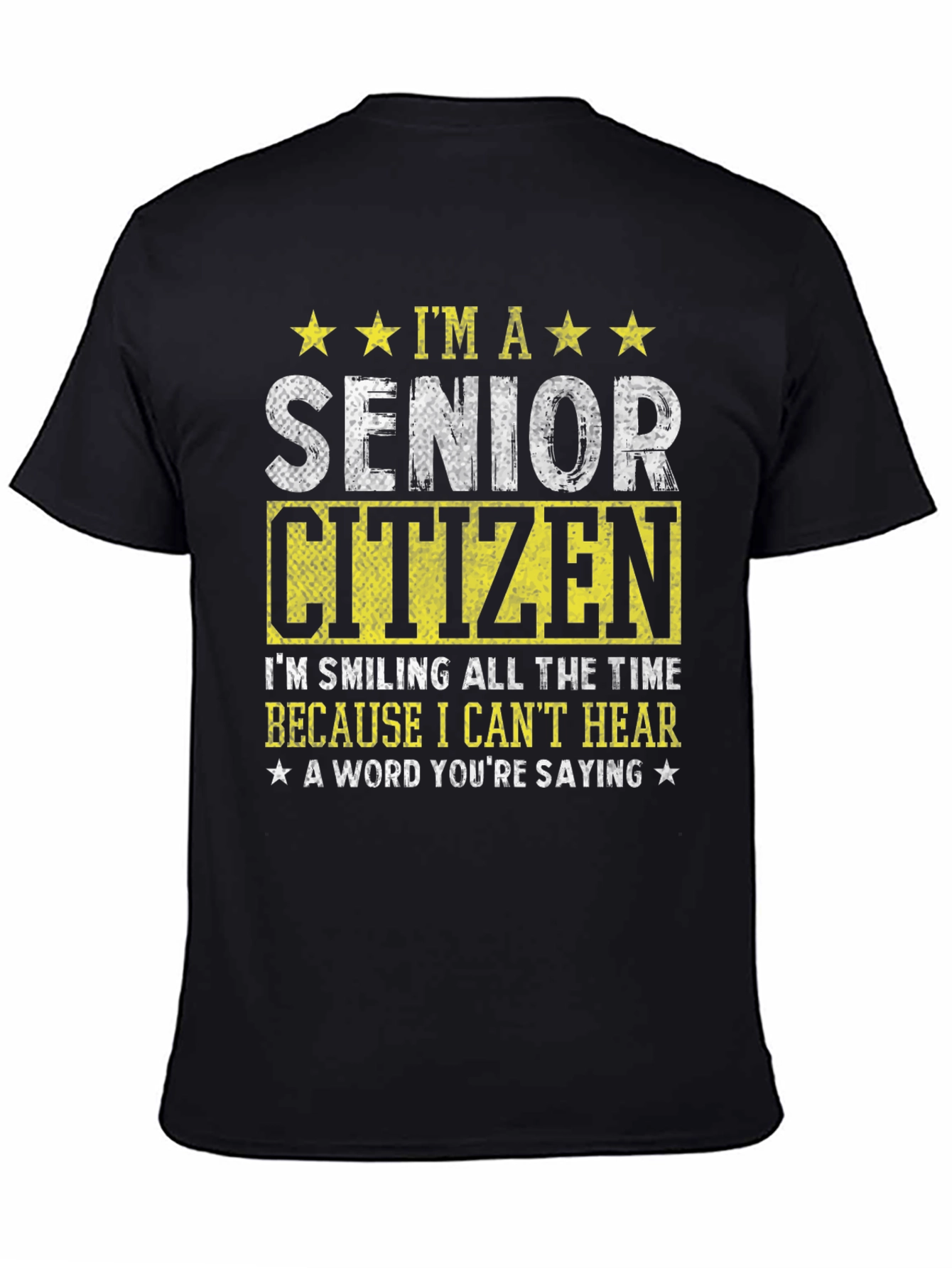 Black Senior Citizen Humorous T-Shirt view 4