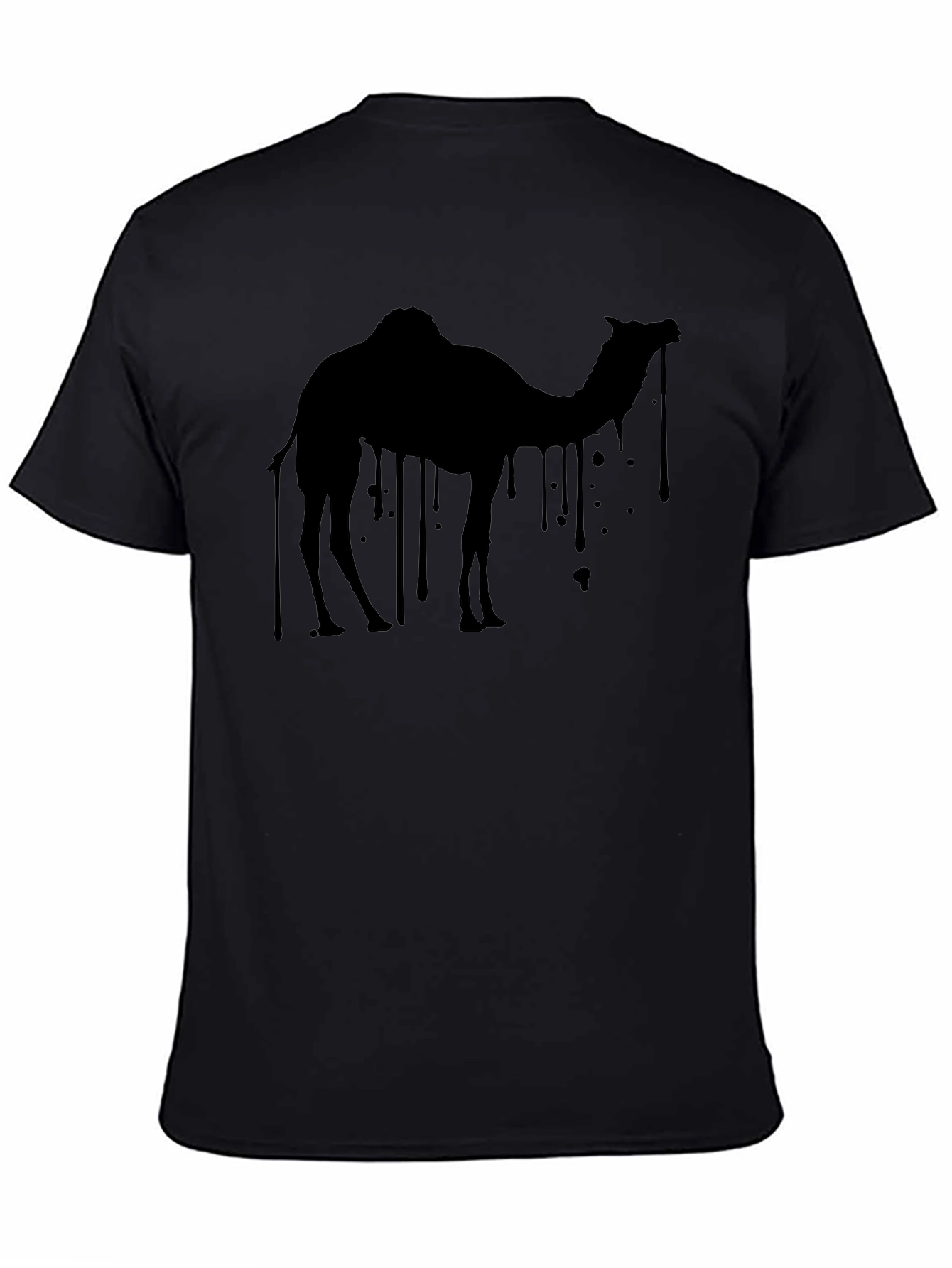 Black Camel Graphic Tee - Black Cotton Blend view 4