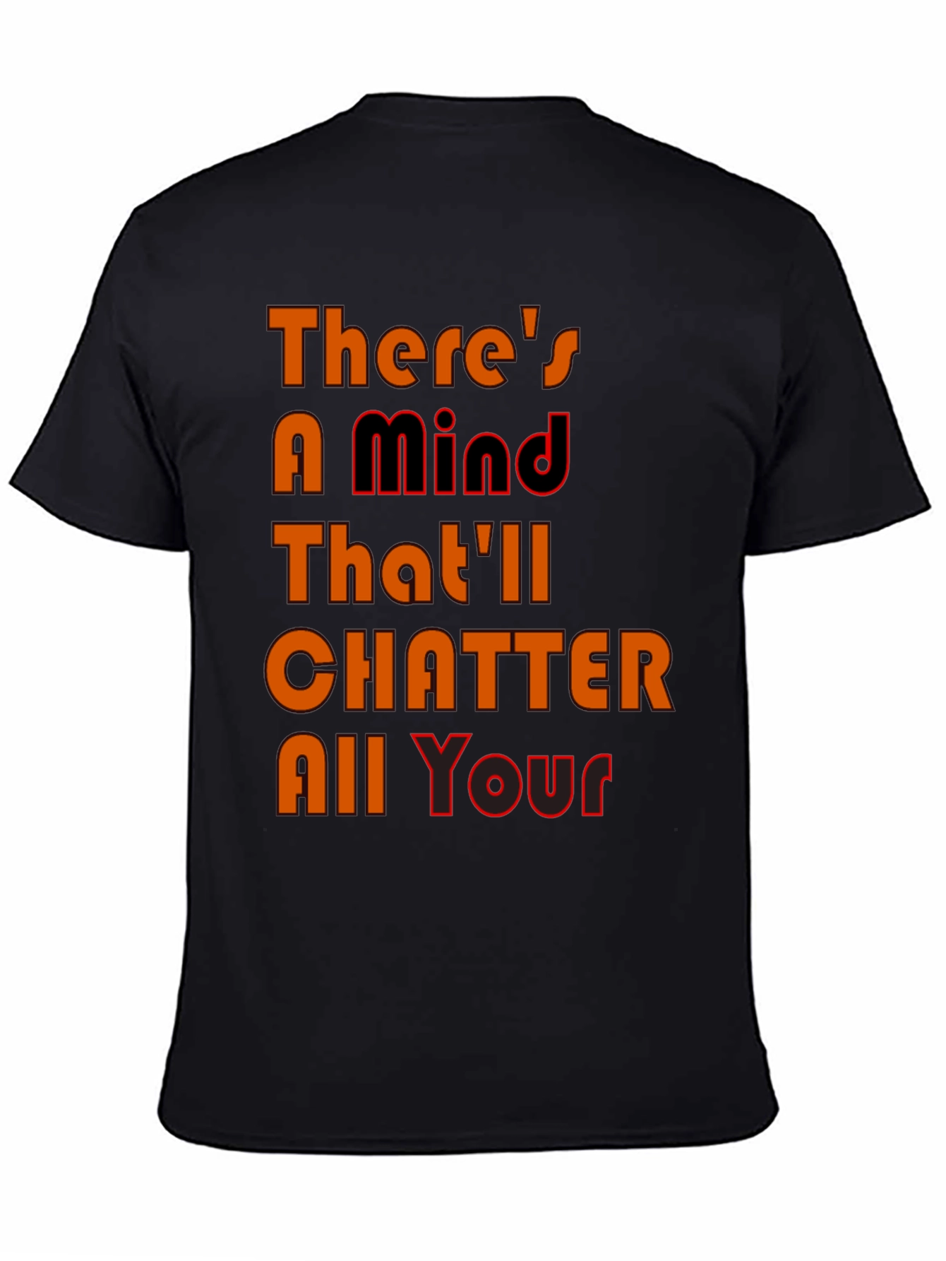 Black Mind Chatter Graphic Tee - Black T-Shirt view 4