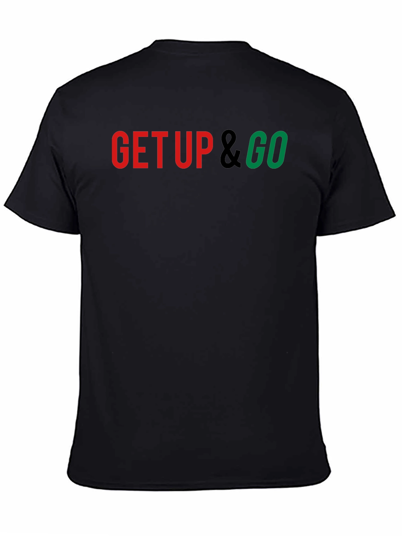Black Get Up & Go Graphic Tee - Premium Comfort view 4