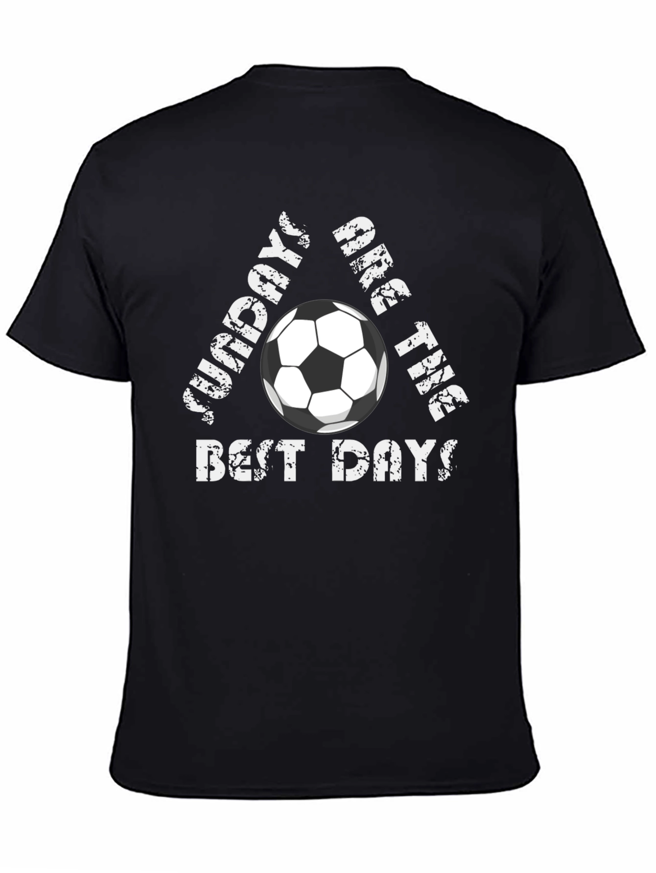 Black Soccer Sundays T-Shirt - Best Days Tee! view 4