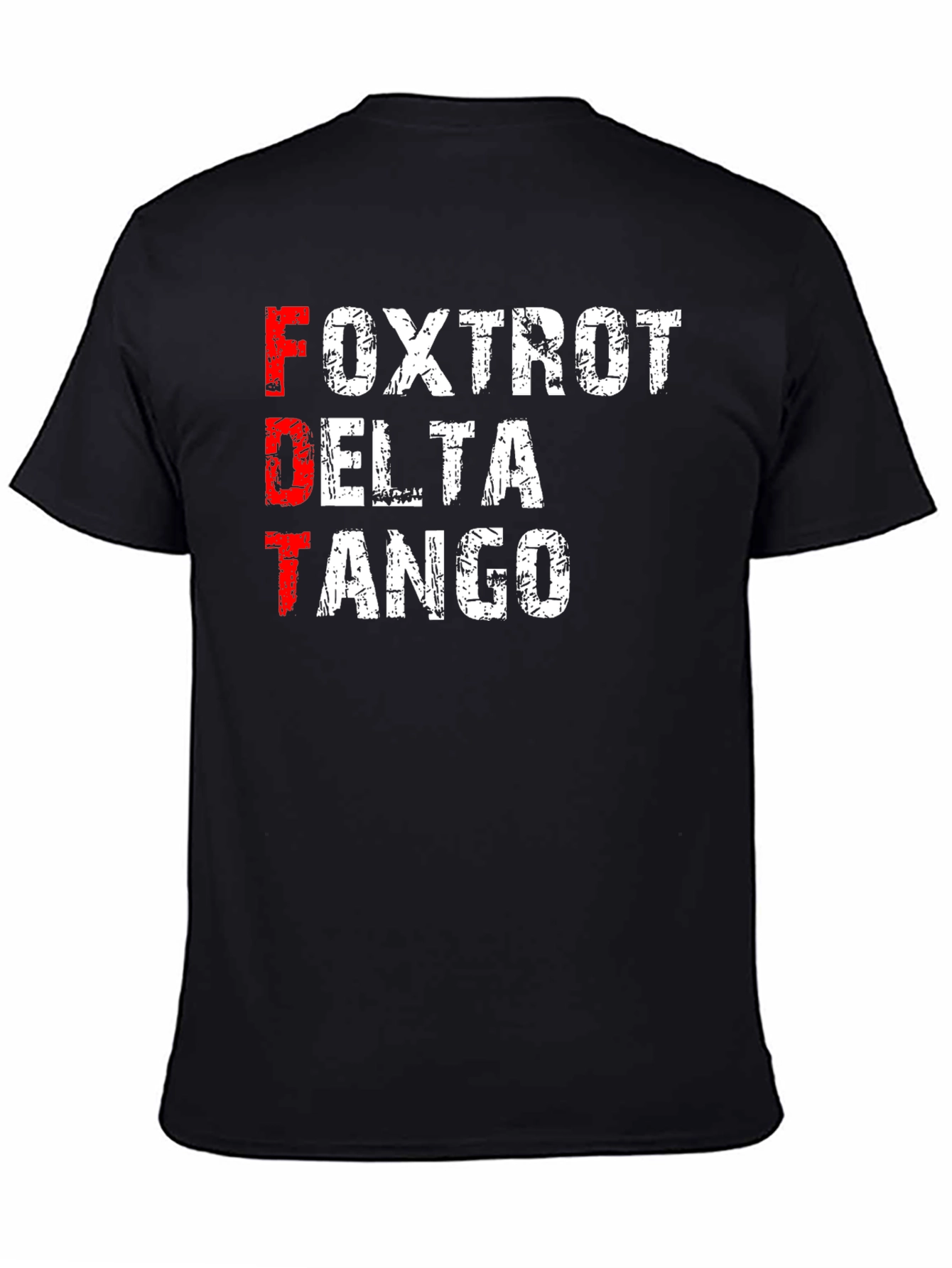 Black FDT Foxtrot Delta Tango Graphic T-Shirt view 4