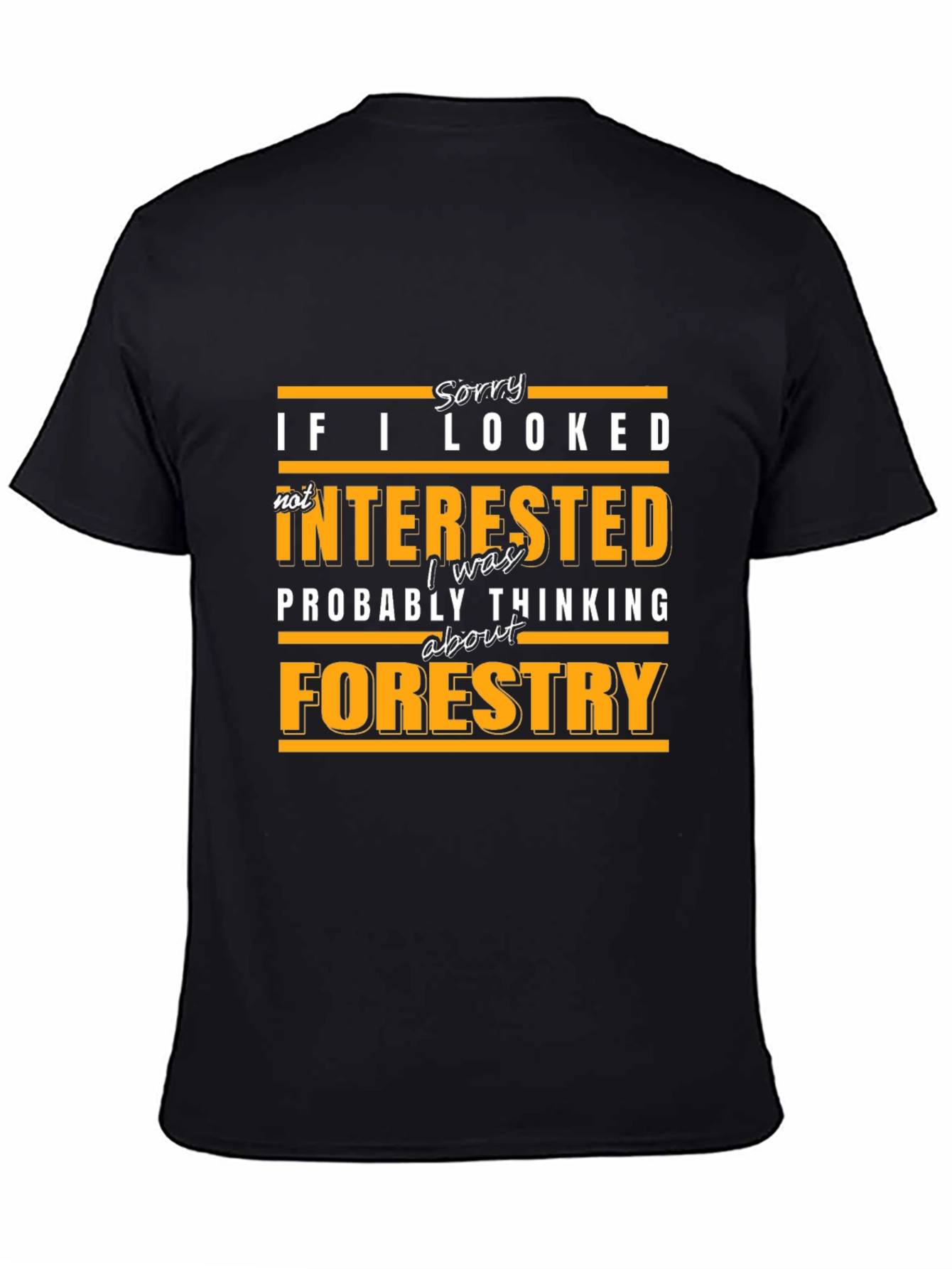 Black Forestry Thinking T-Shirt - Funny Slogan Tee view 4
