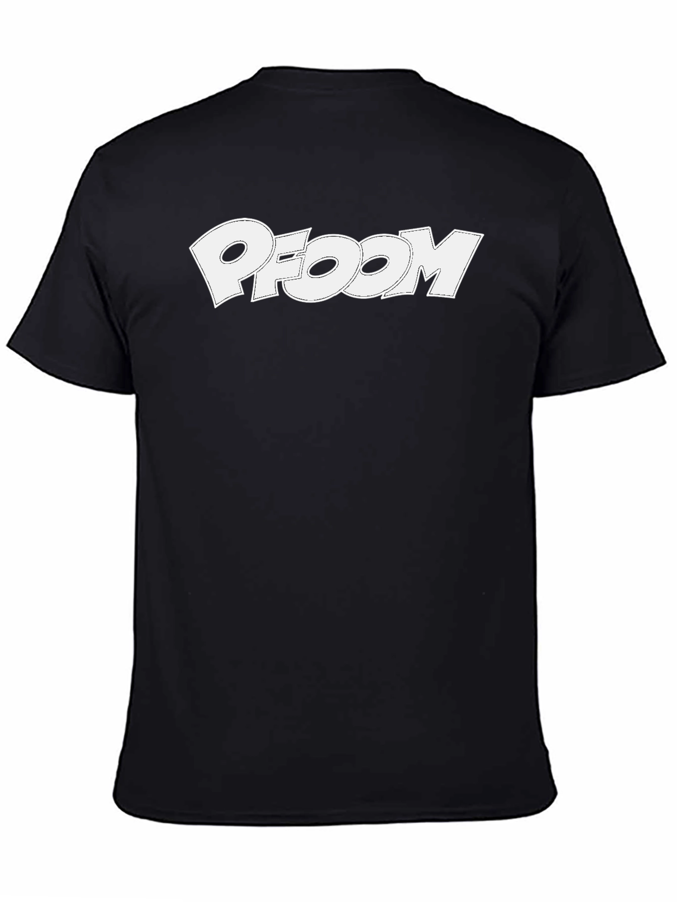 Black PFOOM Graphic Tee - Black Cotton Blend view 4