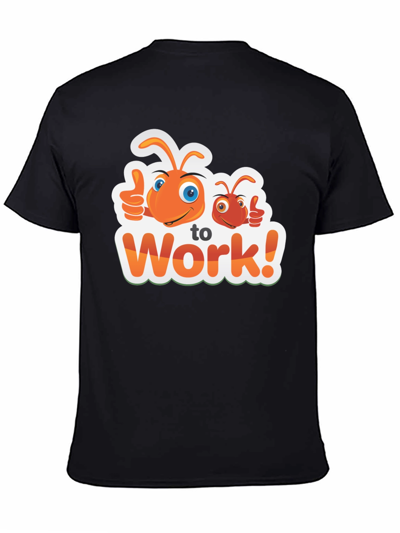 Ant To Work! Graphic Black T-Shirt - 4