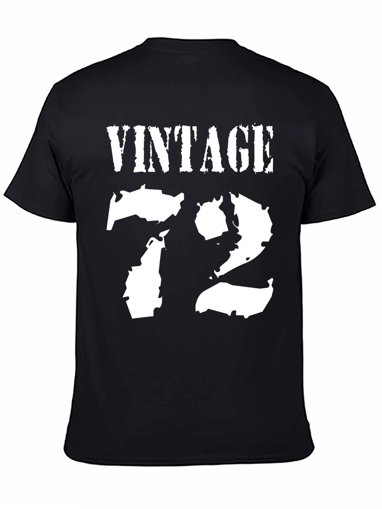 Black Vintage 72 Black Graphic Tee view 4