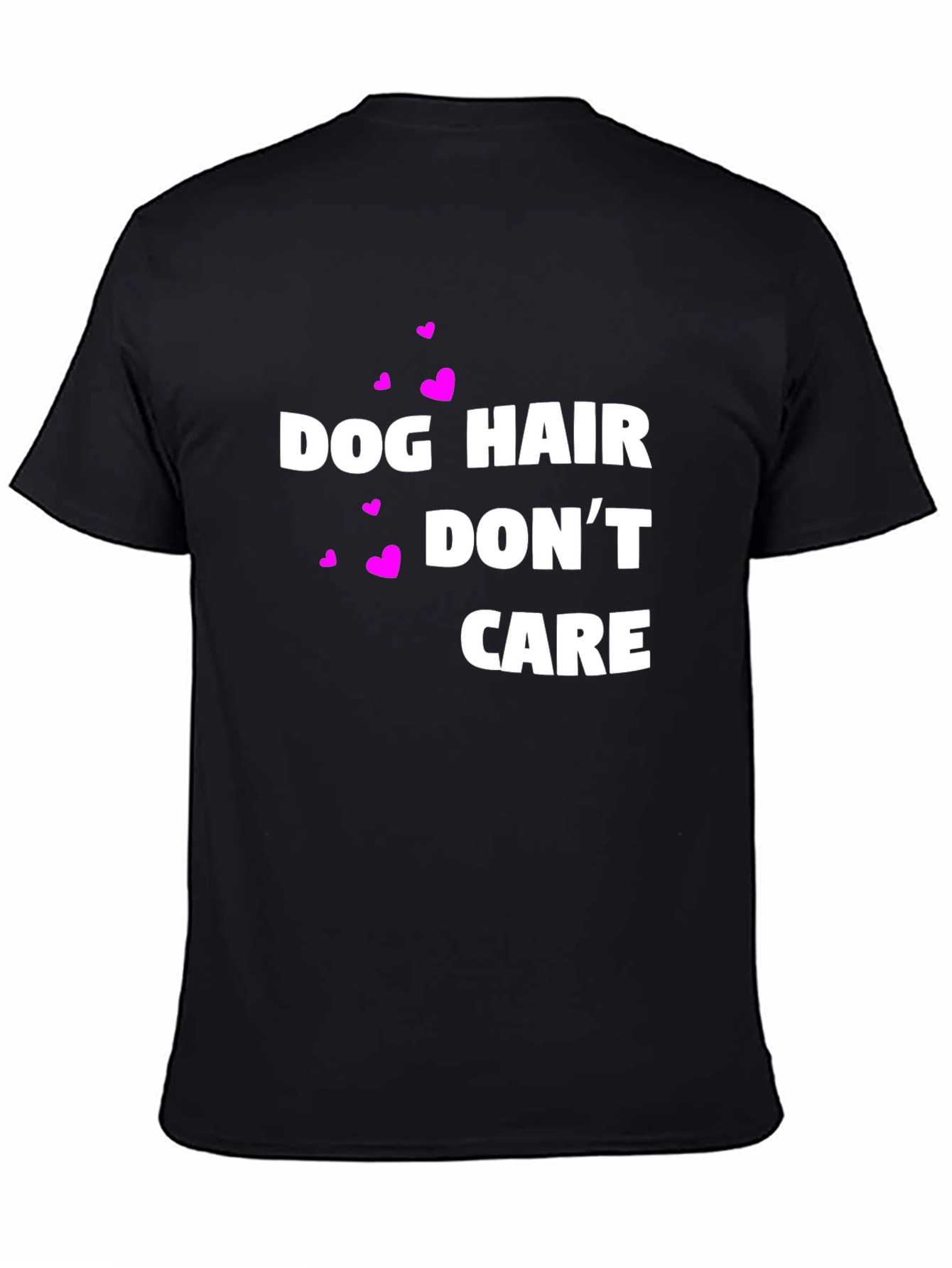 Black Dog Hair Don't Care Graphic Tee view 4