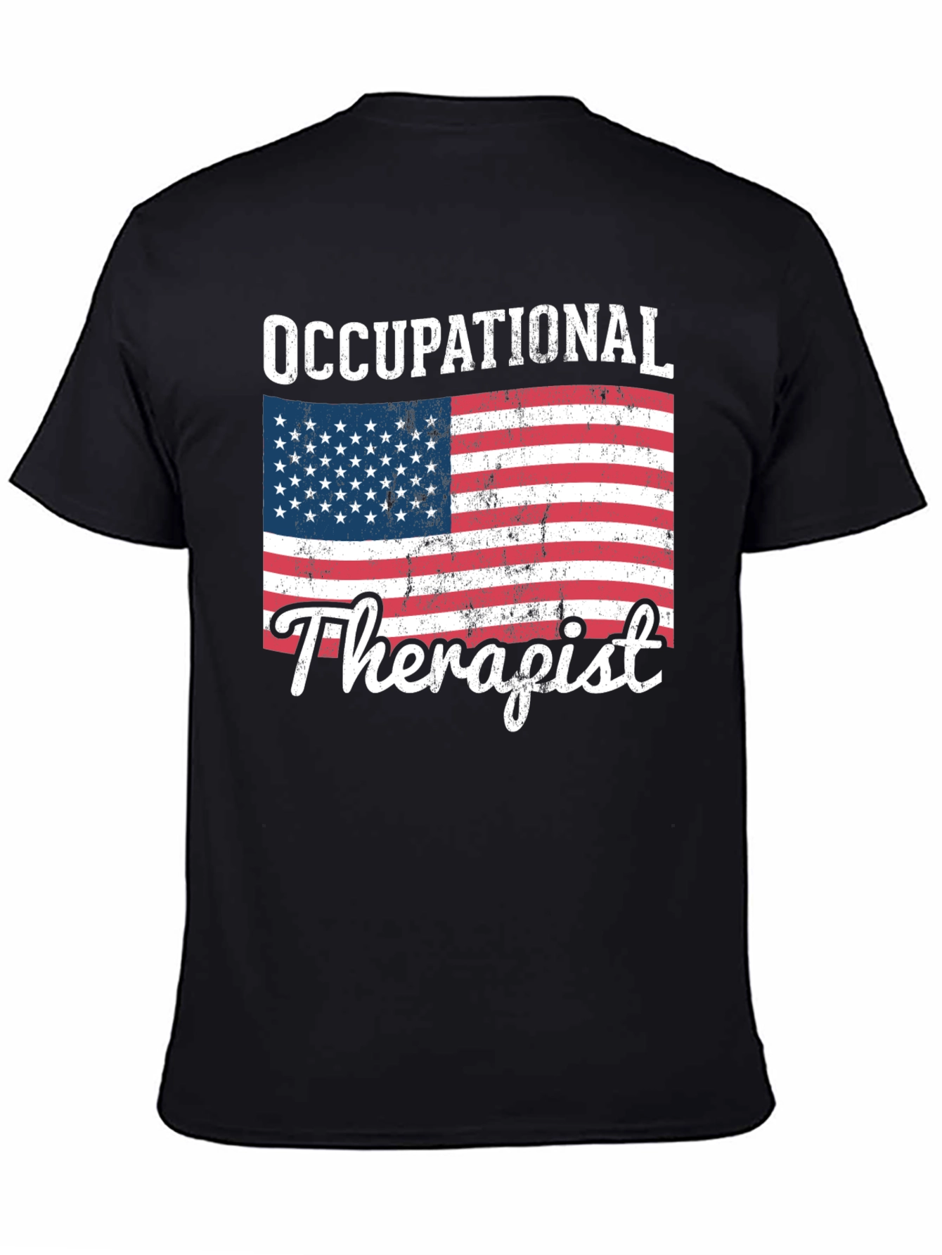 Occupational Therapist American Flag T-Shirt - 4
