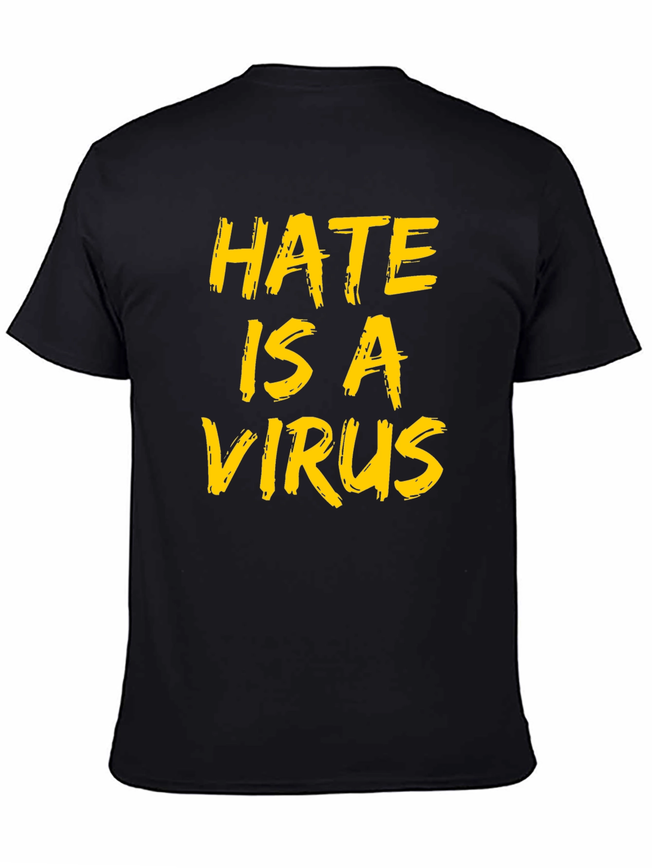 Hate is a Virus Graphic Tee - Black - 4