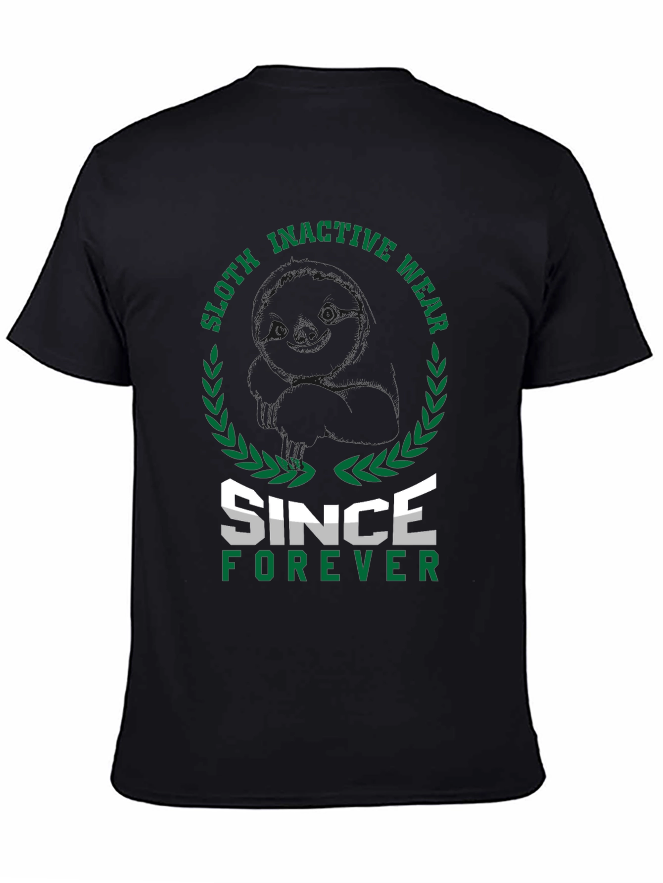 Black Sloth Inactive Wear Since Forever Black T-Shirt view 4