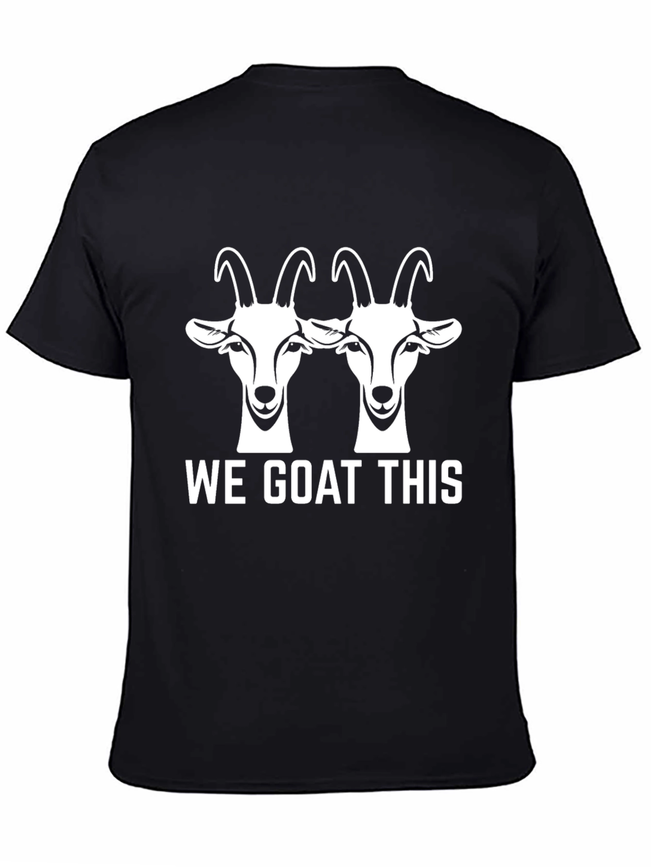 Black We Goat This Graphic Tee - Black Cotton Blend T-Shirt view 4