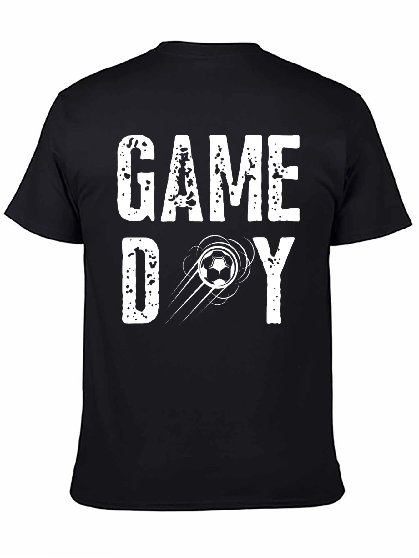Black Game Day Soccer T-Shirt view 4