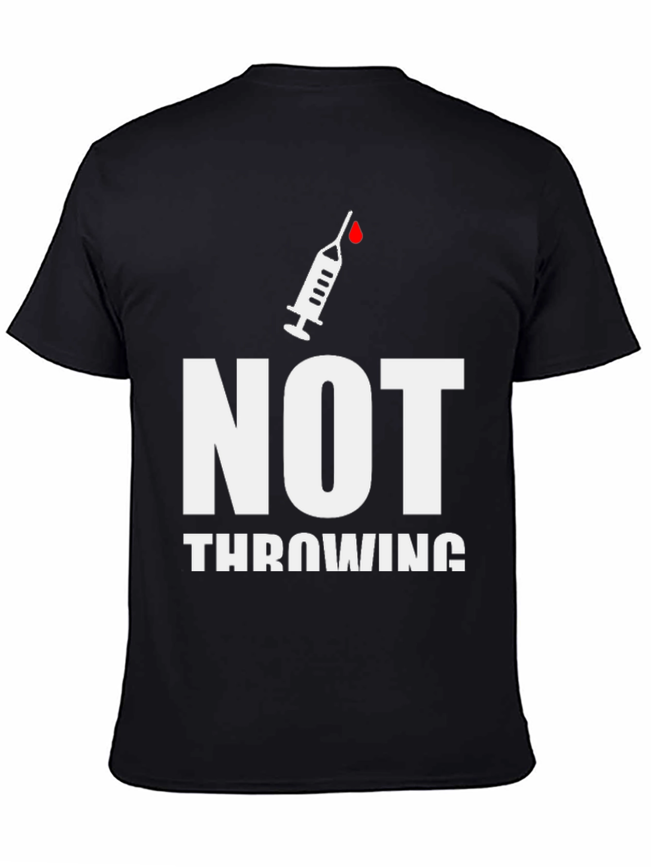 Black Not Throwing Away My Shot T-Shirt view 4