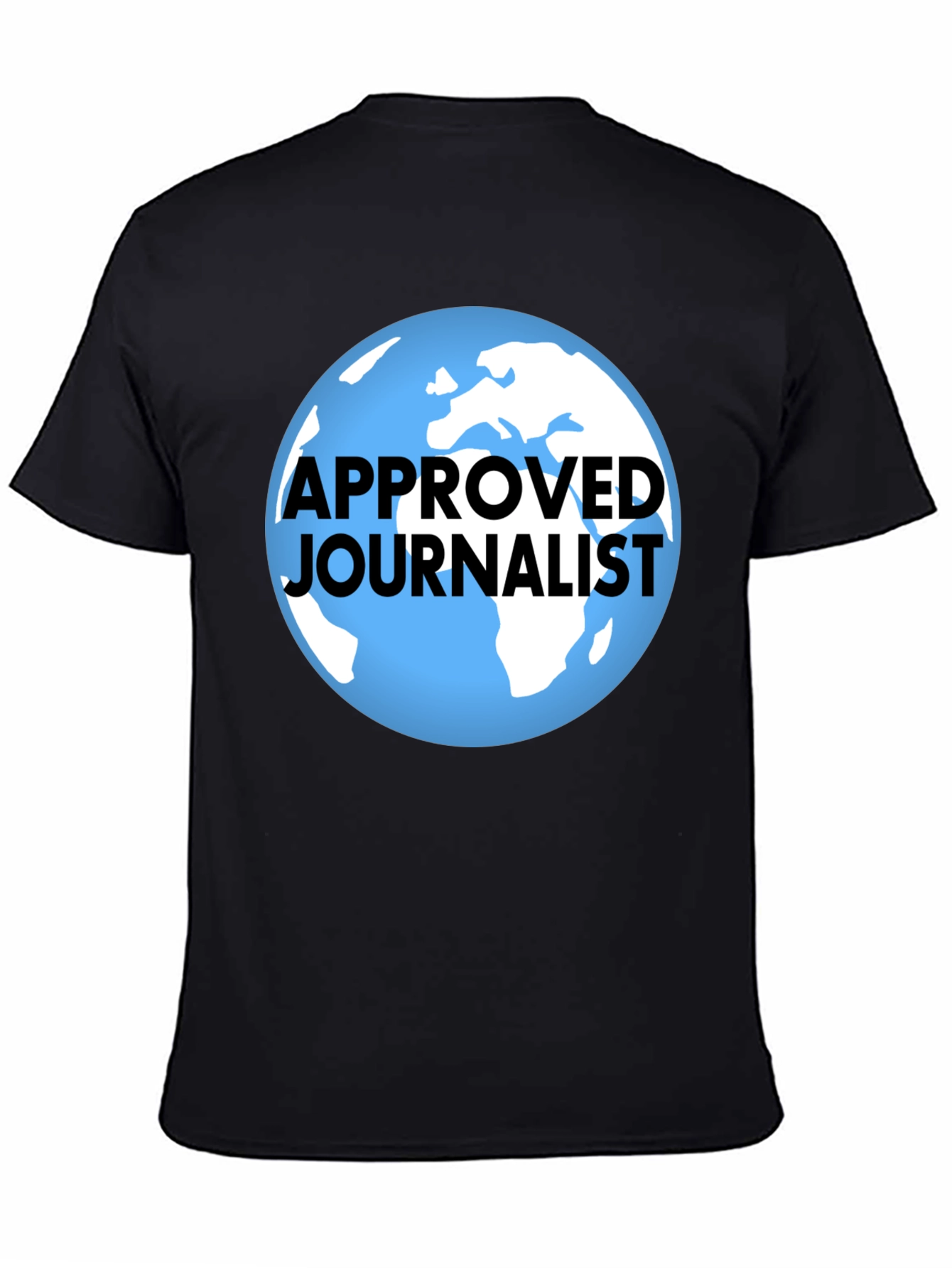 Black Approved Journalist Graphic T-Shirt - Black view 4