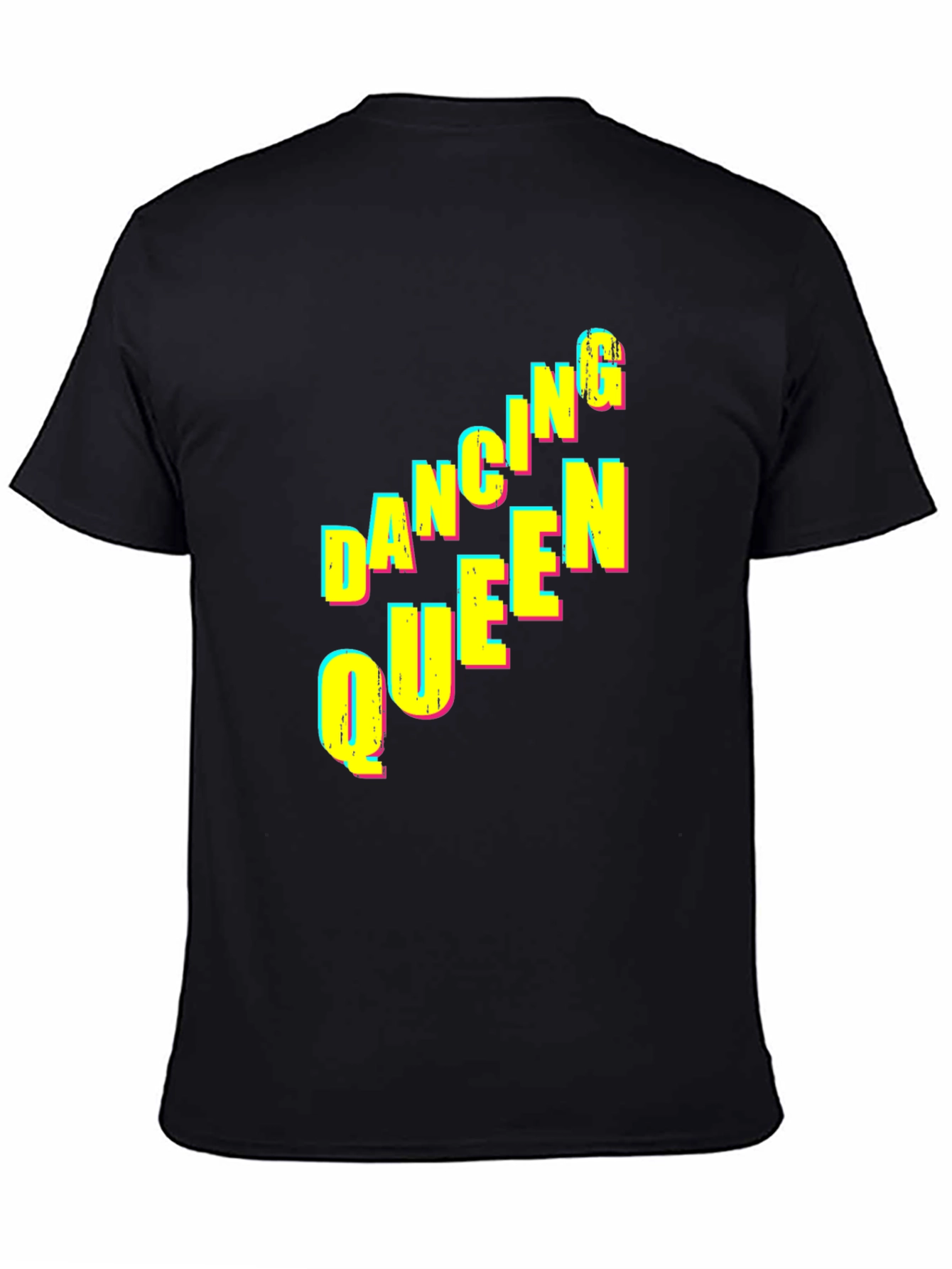 Black Dancing Queen Graphic Tee - Black Unisex T-Shirt view 4