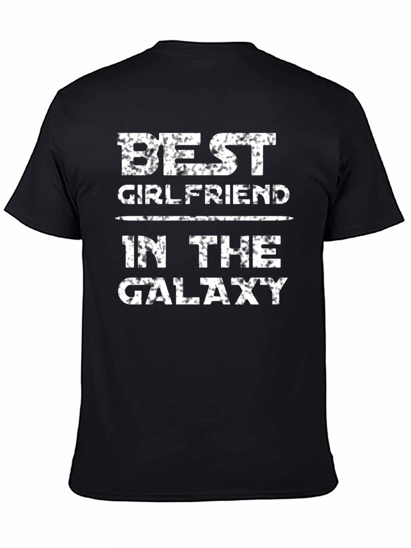 Best Girlfriend in the Galaxy Black Graphic Tee - 4