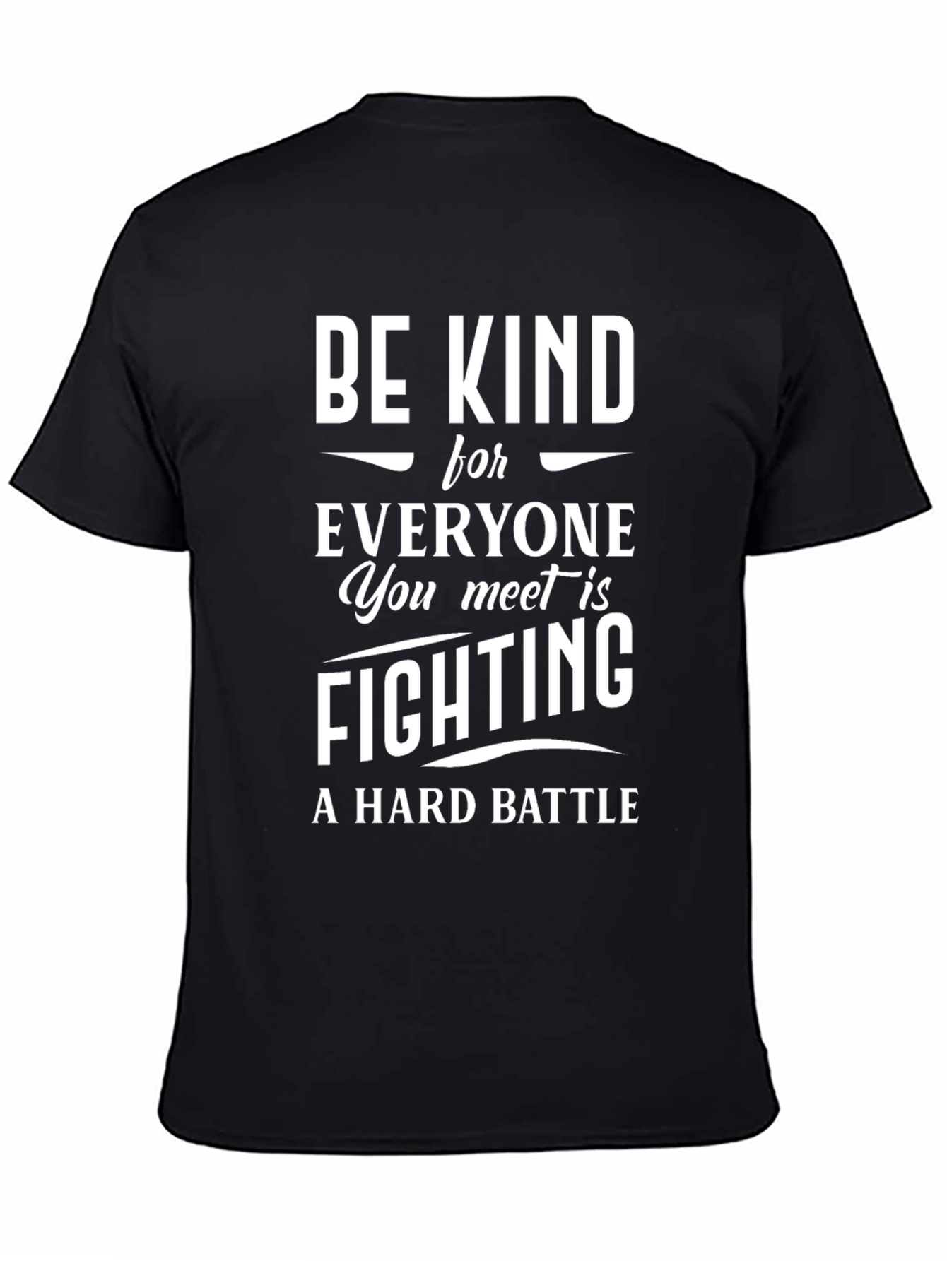 Black Be Kind T-Shirt - Inspirational Message view 4