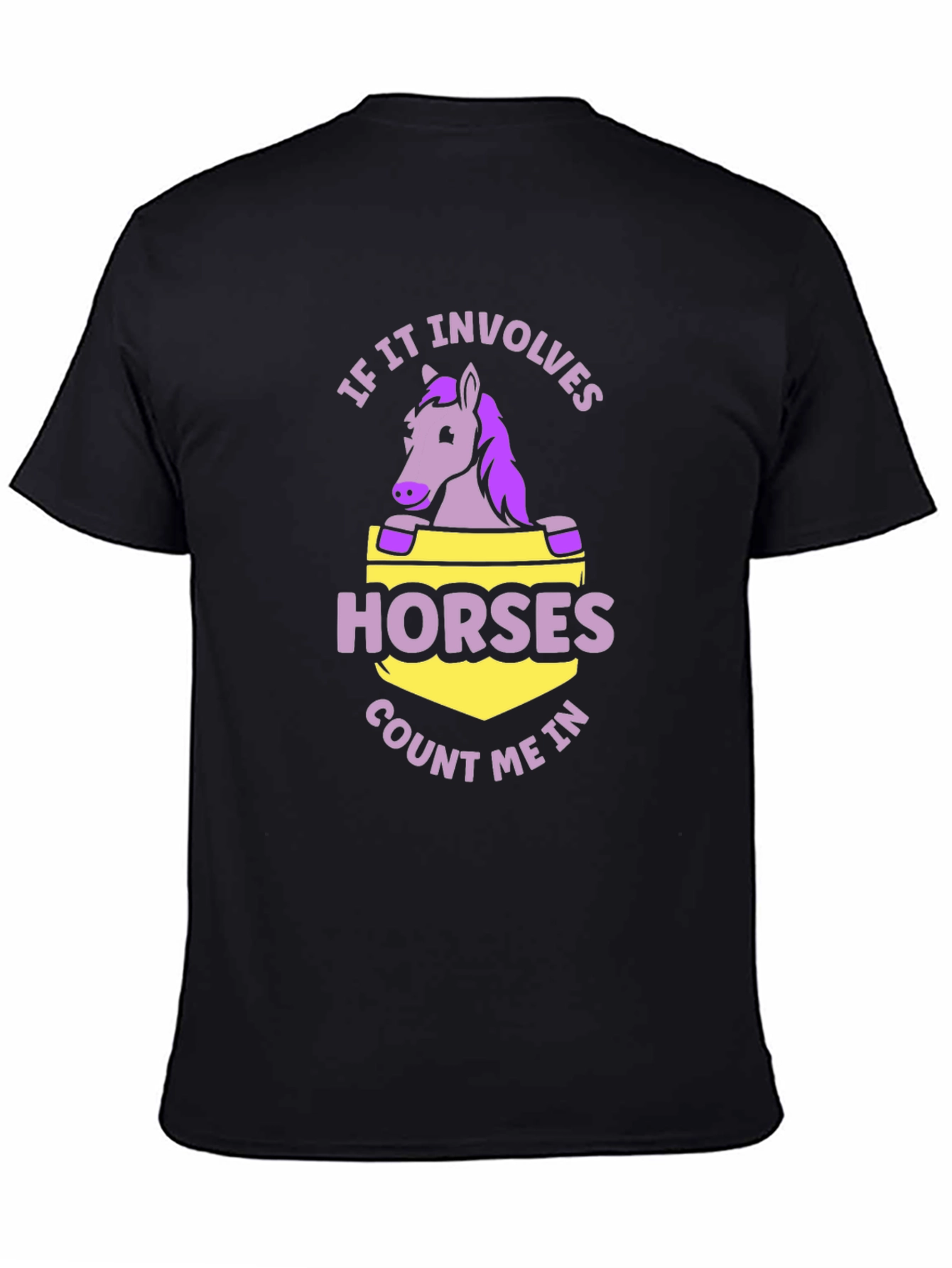 Black Horse Lover T-Shirt - Count Me In! view 4