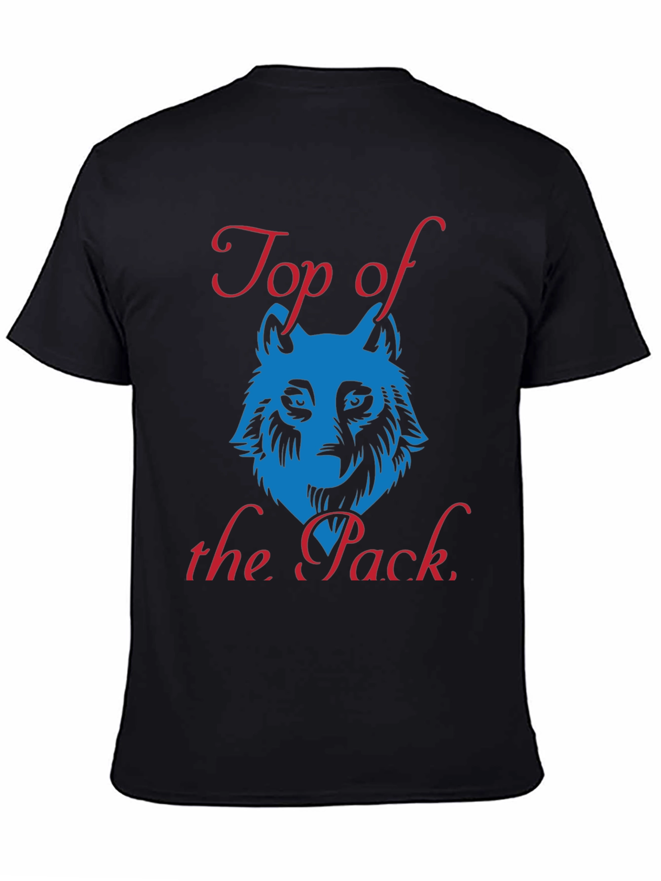 Black Top of the Pack Wolf Graphic T-Shirt view 4