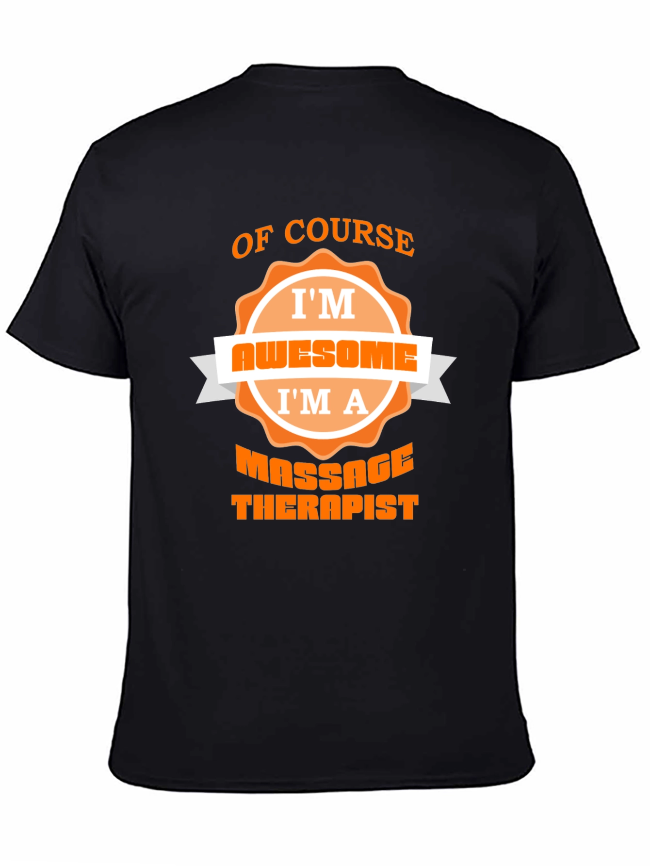 Black Massage Therapist Awesome Graphic Tee view 4