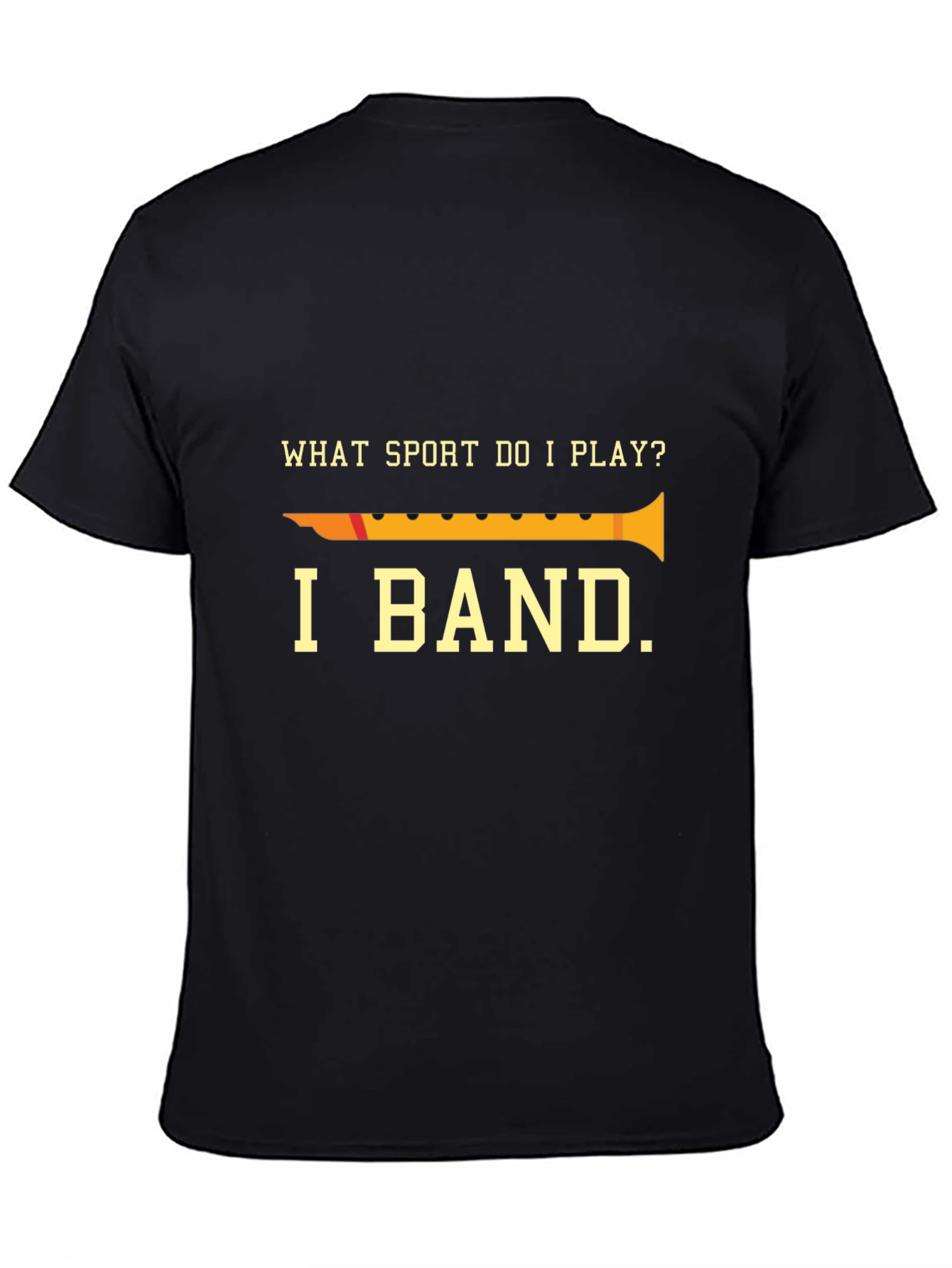 Black I Band Funny T-Shirt, Clarinet Shirt, Marching Band Tee view 4