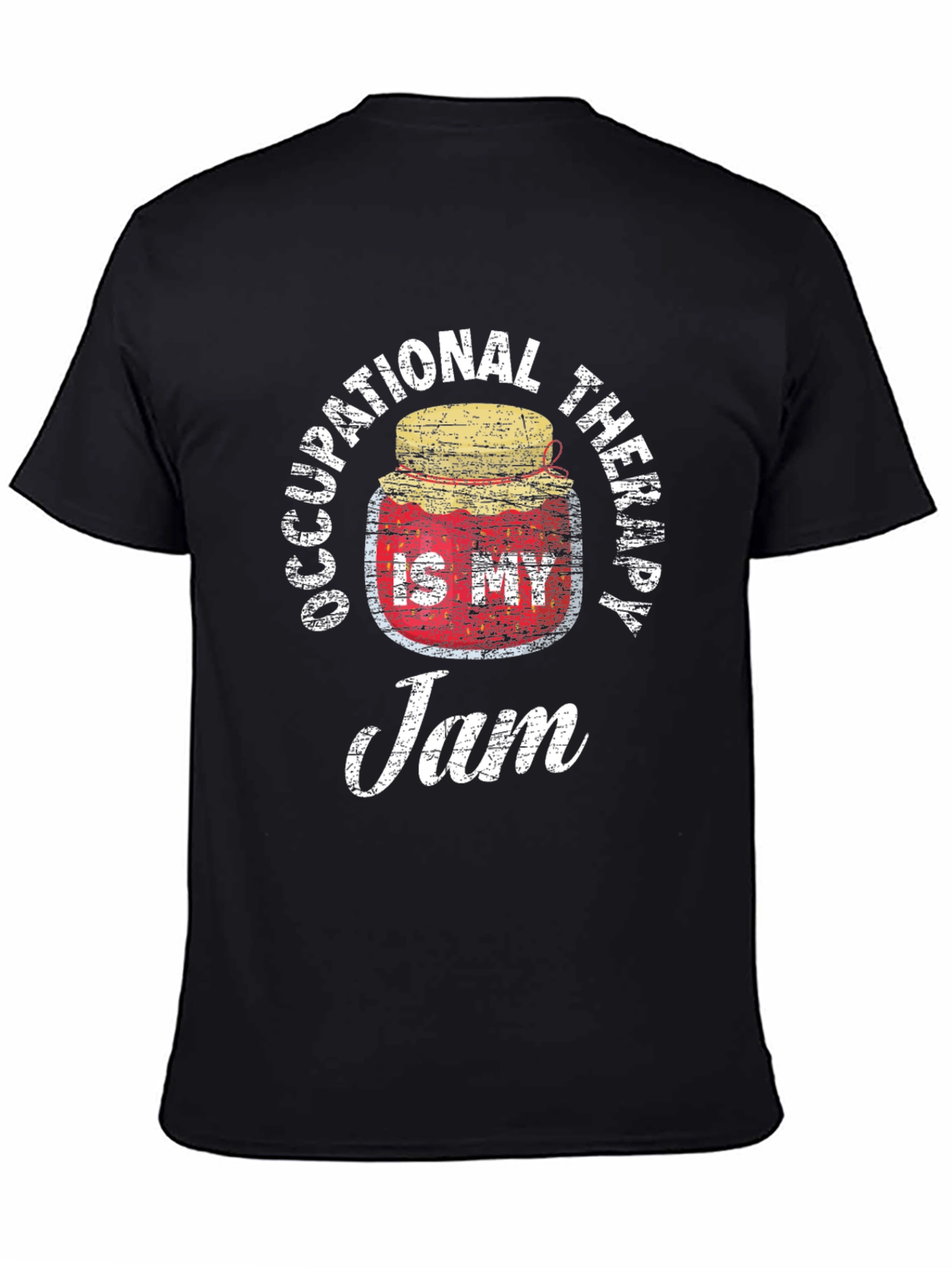Black Occupational Therapy Jam T-Shirt - Therapist Gift view 4
