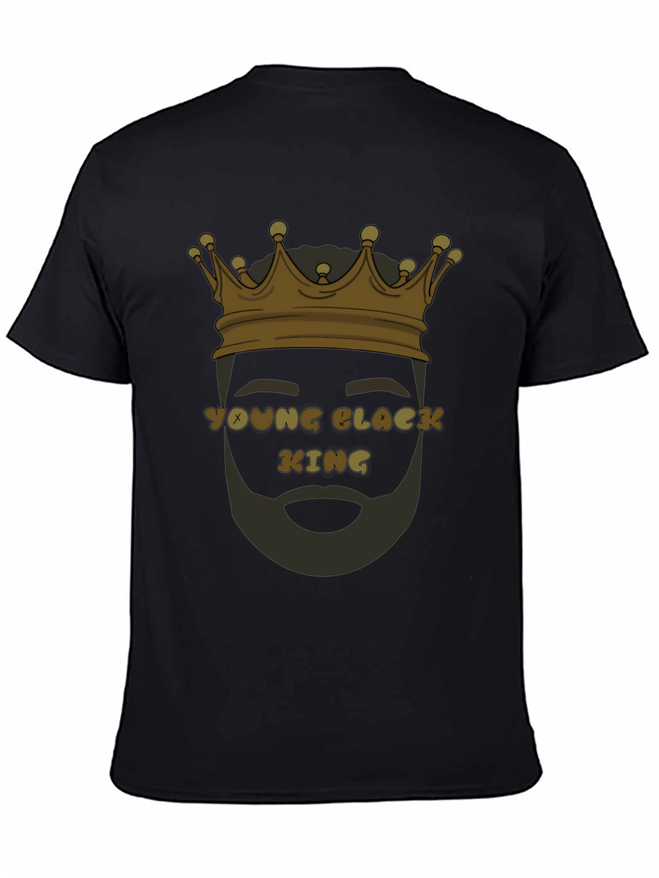 Black Young Black King Graphic T-Shirt view 4