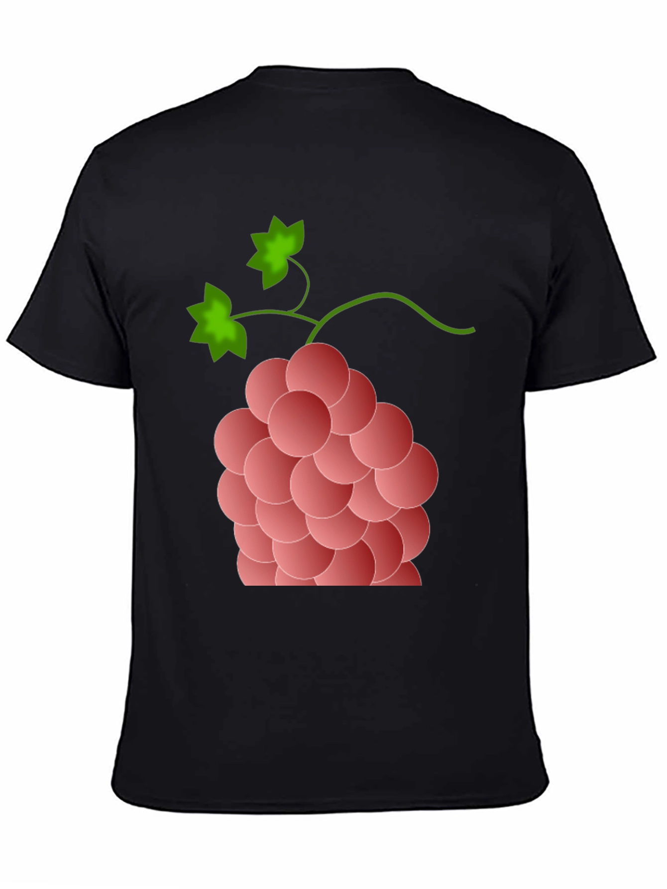 Black Grapes Graphic Tee - Stylish Fruit Design view 4